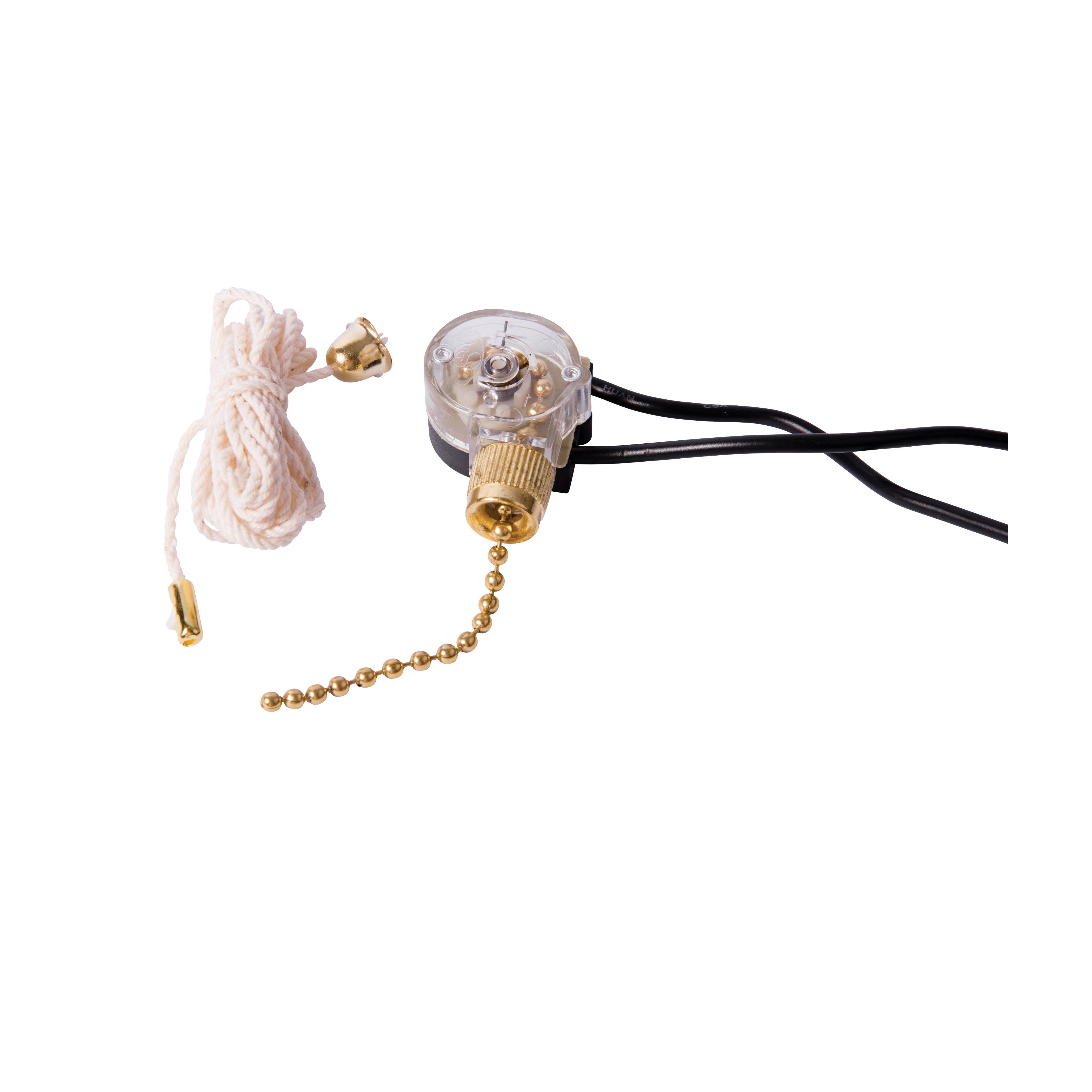 Gardner Bender GSW-32 Brass Pull Chain Switch