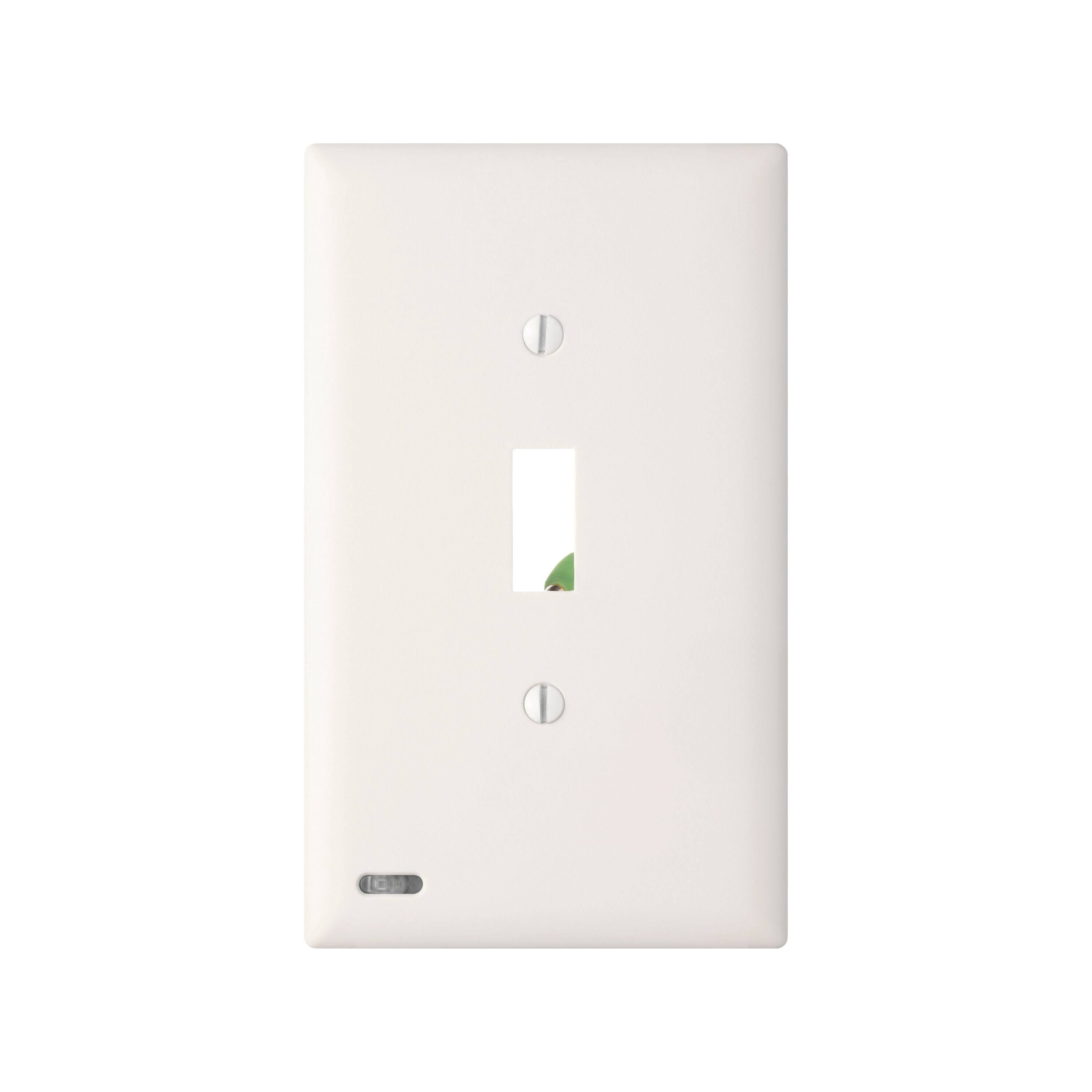 SnapPower- SwitchLight Toggle Switch Wall Plate- White