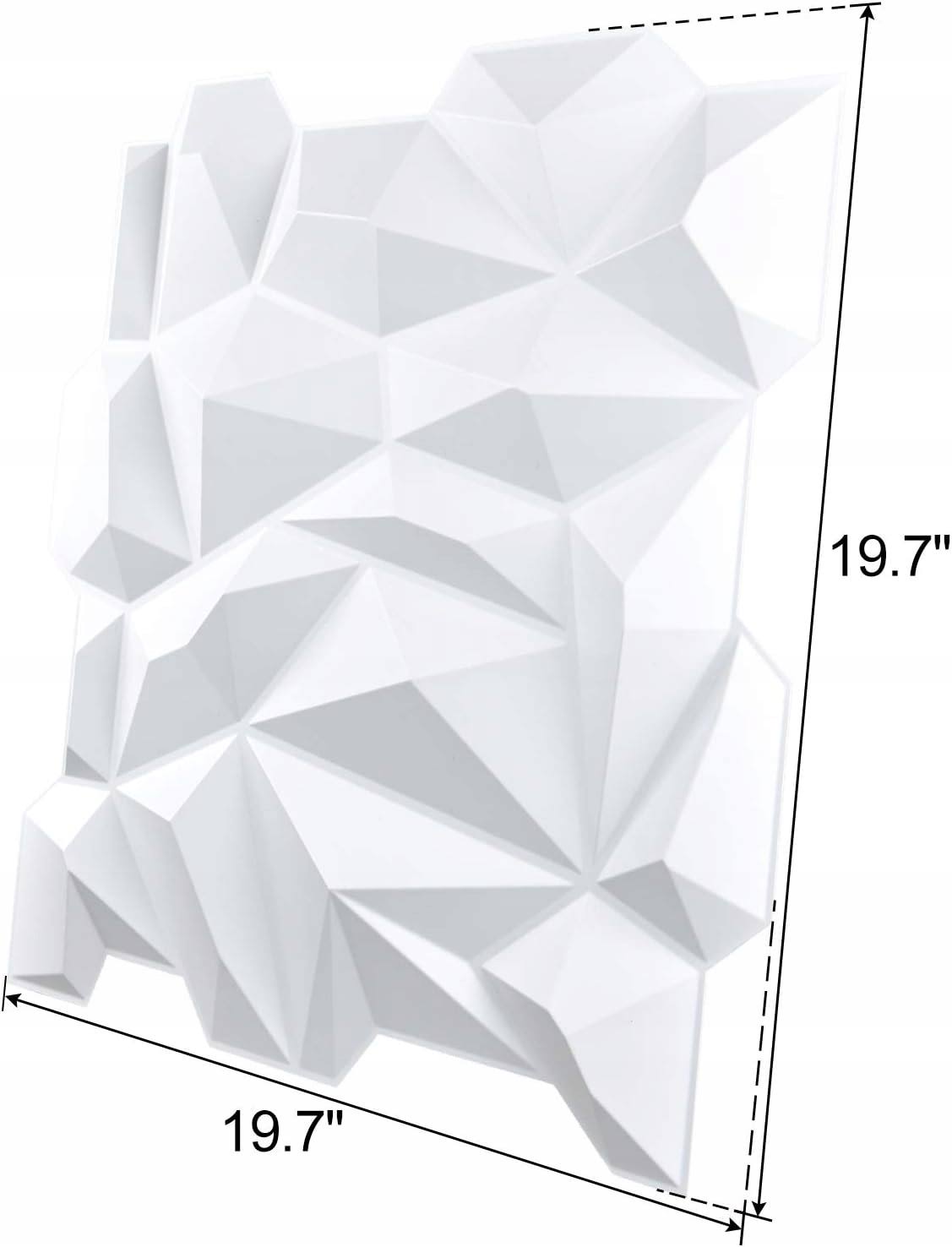 Art3d A10315 3D Wall Panels, White