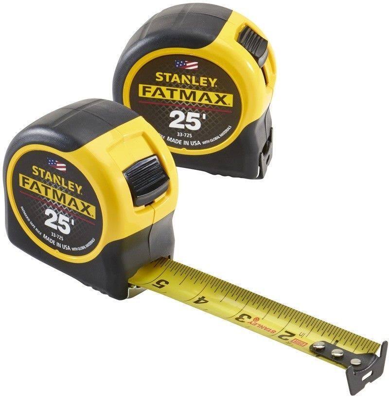 Stanley Fmht74038 Fatmax Tape Measure, 25', 2-pack