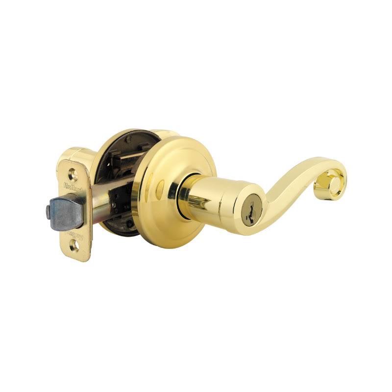 Kwikset 740LL-26DSV1 Lido Keyed Entry Lever Satin Chrome
