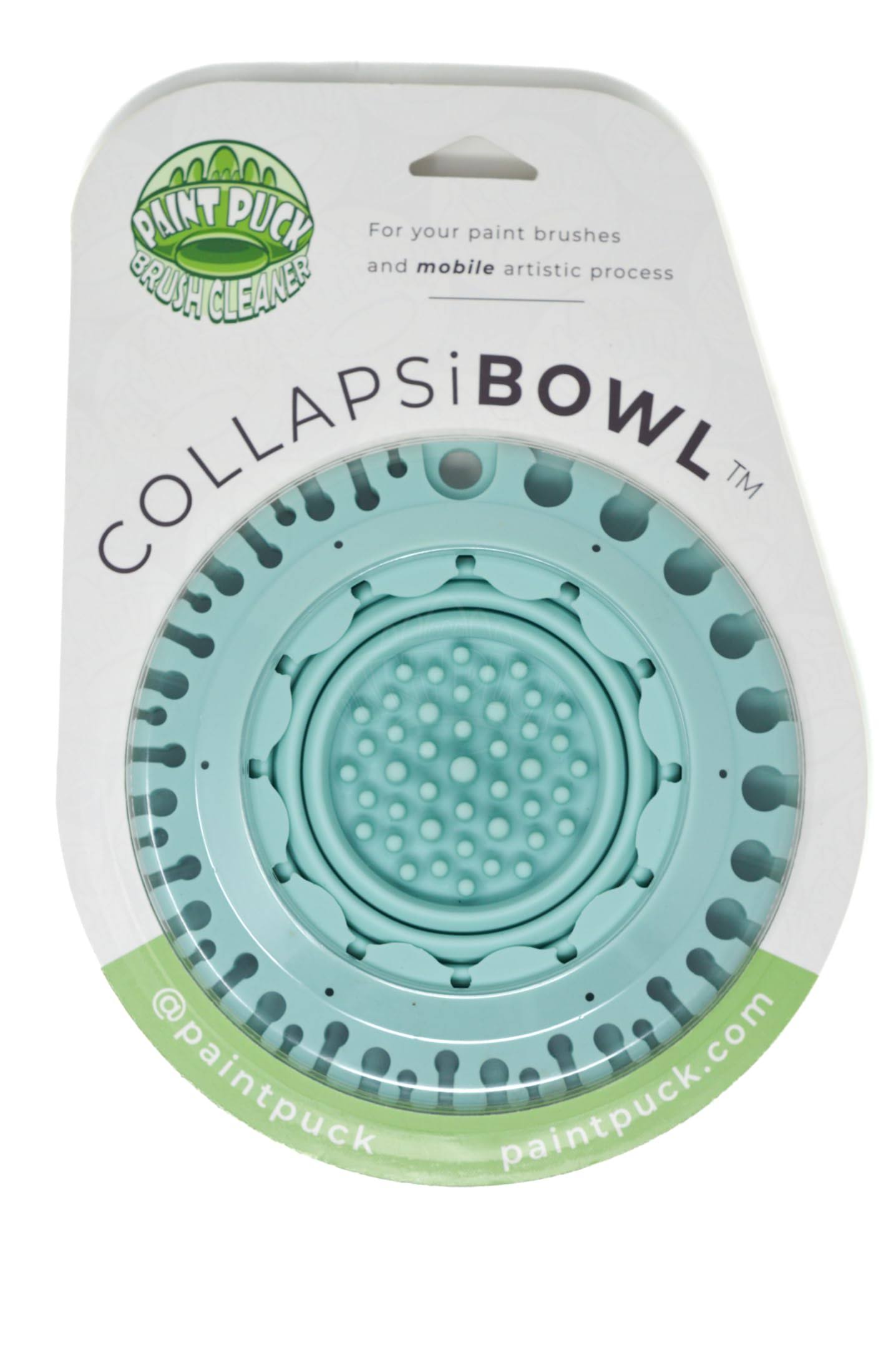 Collapsable Paint Brush Cleaner Rinse Cup (All-In-One) Fine Art, Studio, Classroom | Brushes Holder & Silicone Cleaning System for Acrylic,