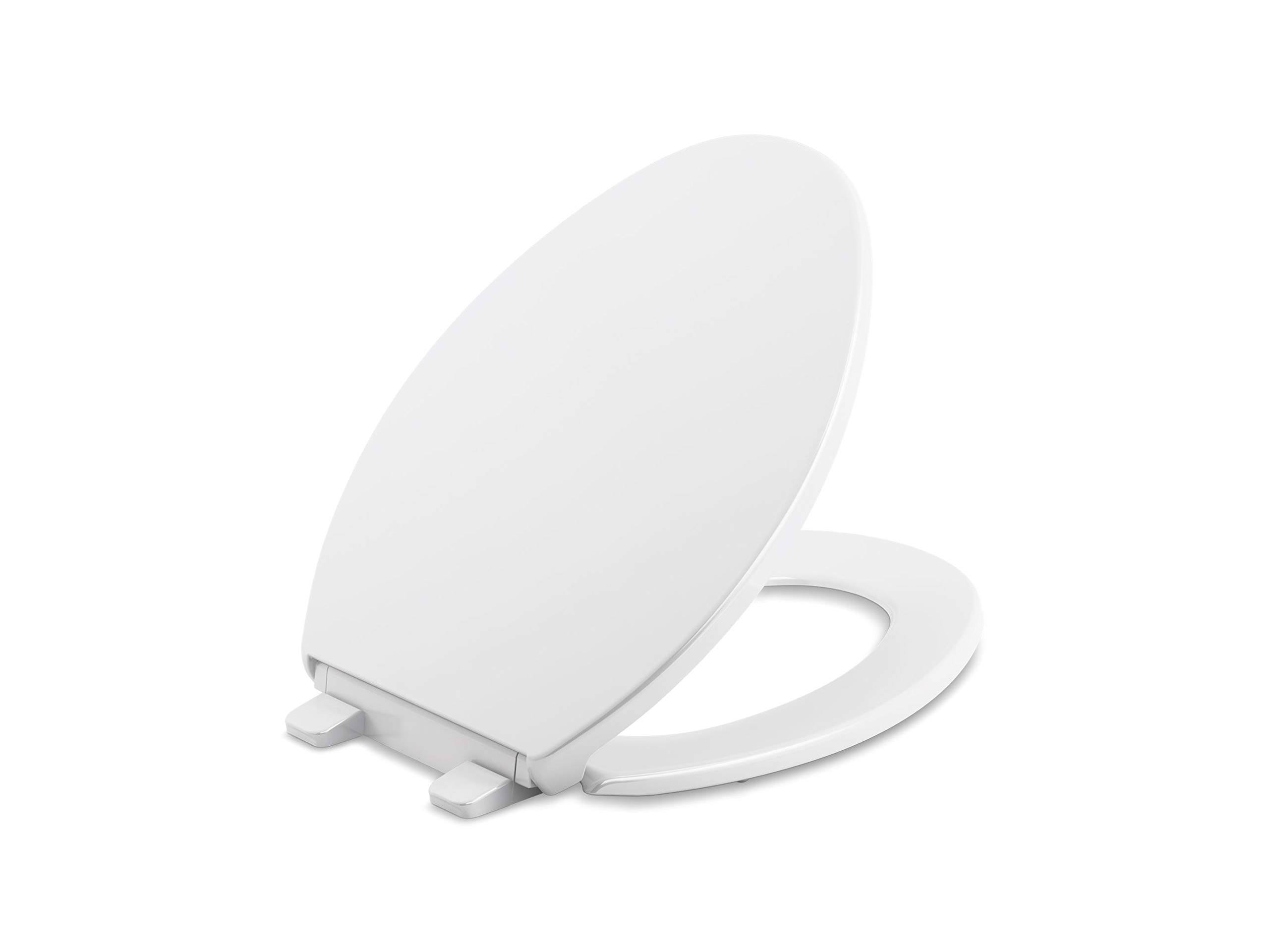Kohler K-20110-0 White Brevia Quiet-Close Elongated Toilet Seat