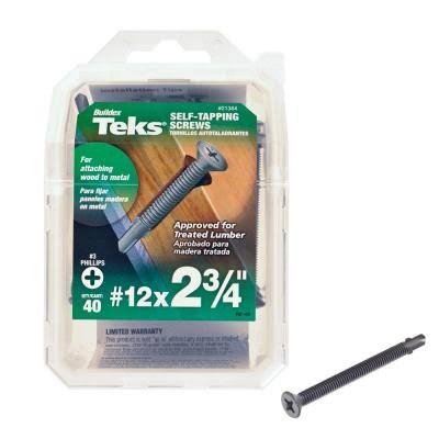 Teks  Self Tapping Phillips Wing Pan Head Screw, 12