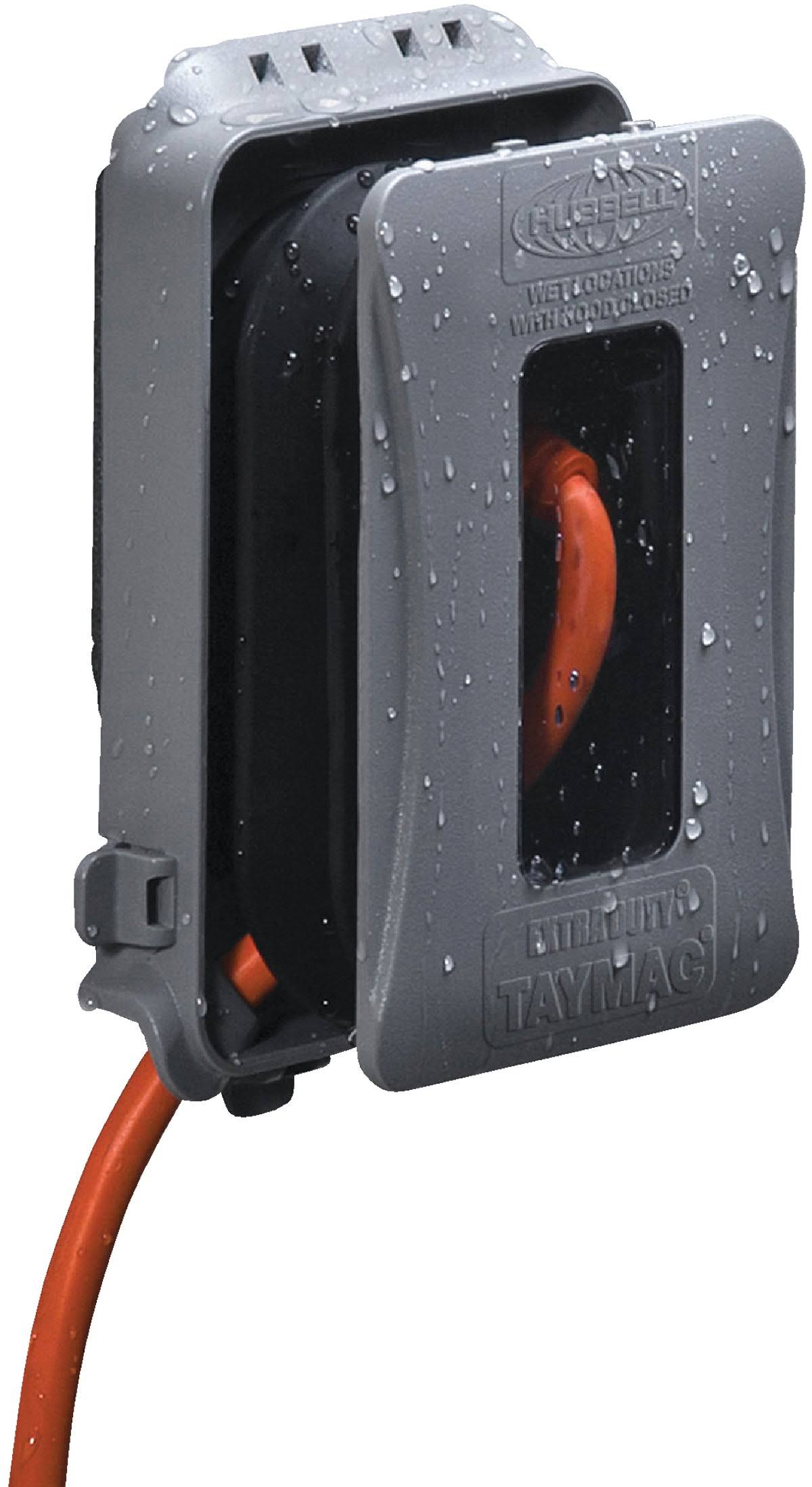 Taymac 1-Gang Gray Weatherproof In-Use Cover ML500G