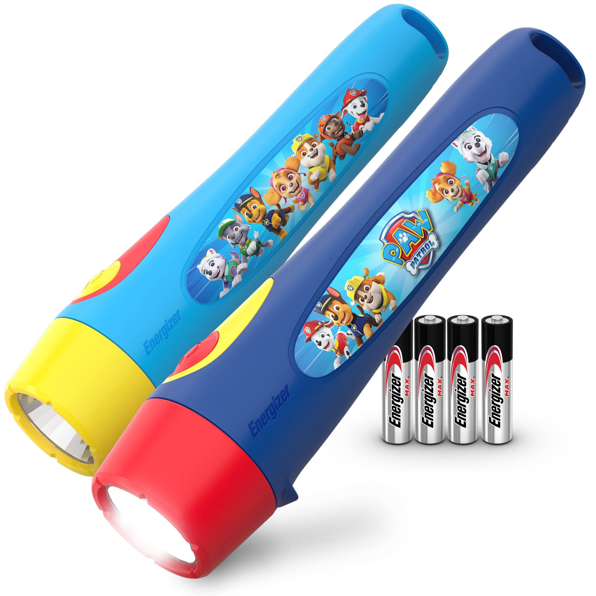 Energizer Paw Patrol Flashlights (2-Pack), Paw Patrol Toys for Boys and Girls, Great Lightweight LED Flashlights for Kids (Batteries Included)