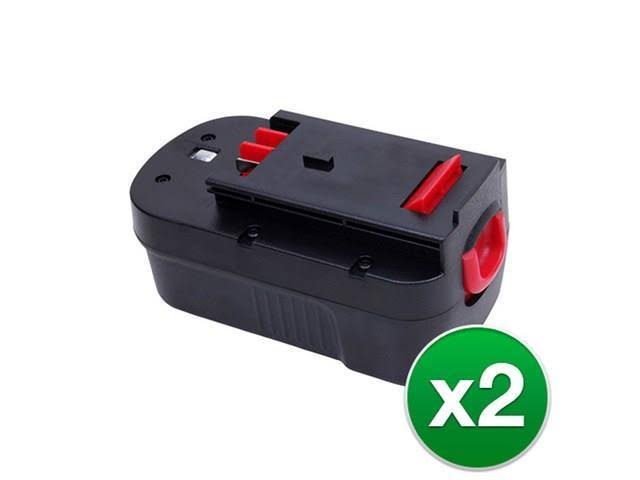 Replacement for Black & Decker HPB18-OPE Power Tool Battery (1500mAh, 18V, Nicd)- 2 Pack