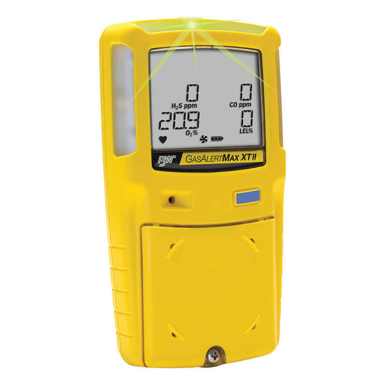 BW Technologies XT-XWHM-Y-NA GasAlertMax XT II 4-Gas Detector with Pump Combustible O2 H2S and Co Yellow