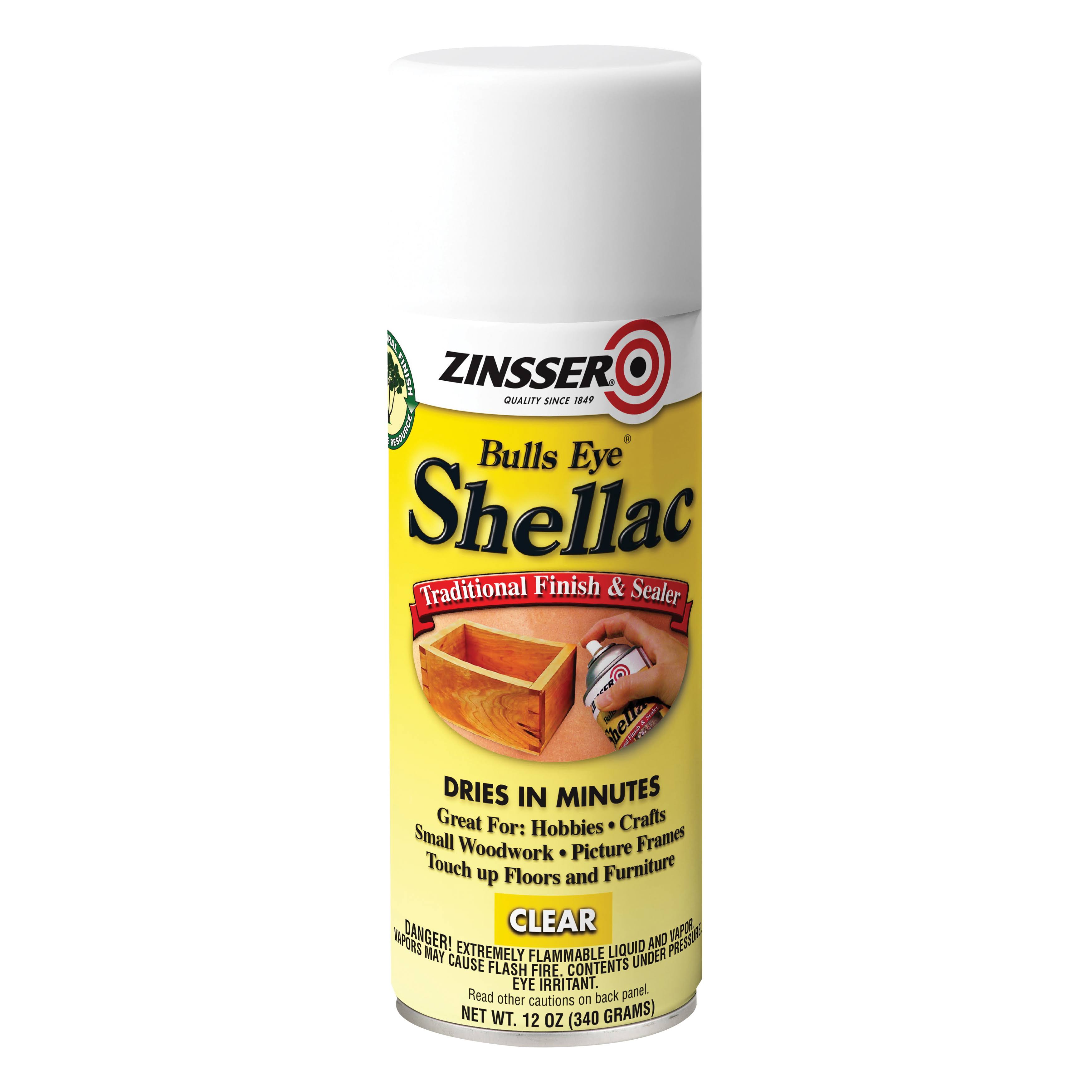 Zinsser 12 oz Clear Bulls Eye Spray Shellac