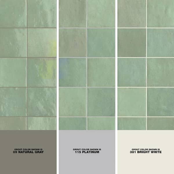 Marazzi Zellige Neo Turchese Glossy 4 in. x 4 in. Glazed Ceramic Undulated Wall Tile (7.98 Sq. ft./Case)