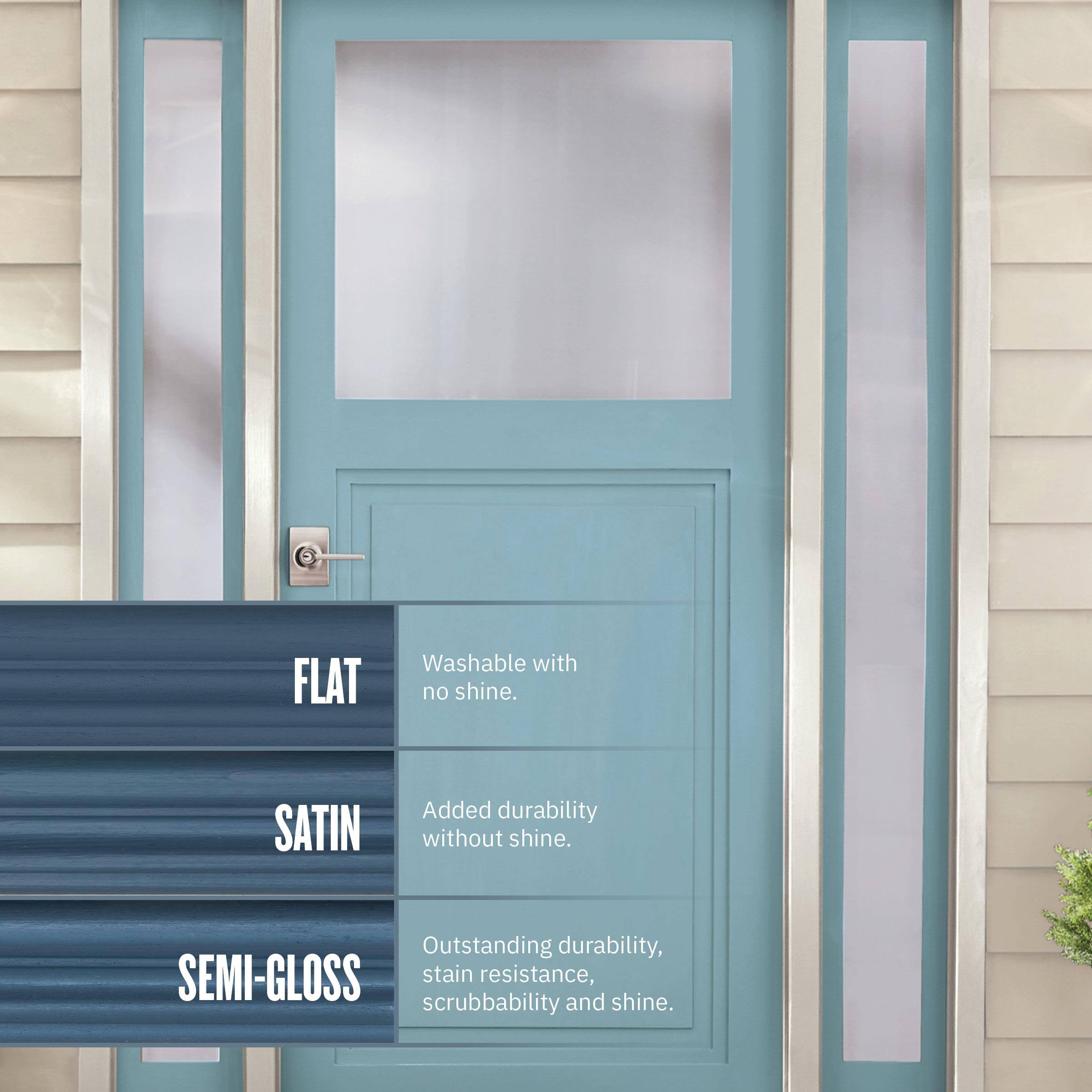 Valspar Pro Storm Coat Semi-Gloss White Exterior Paint- 1 Gal