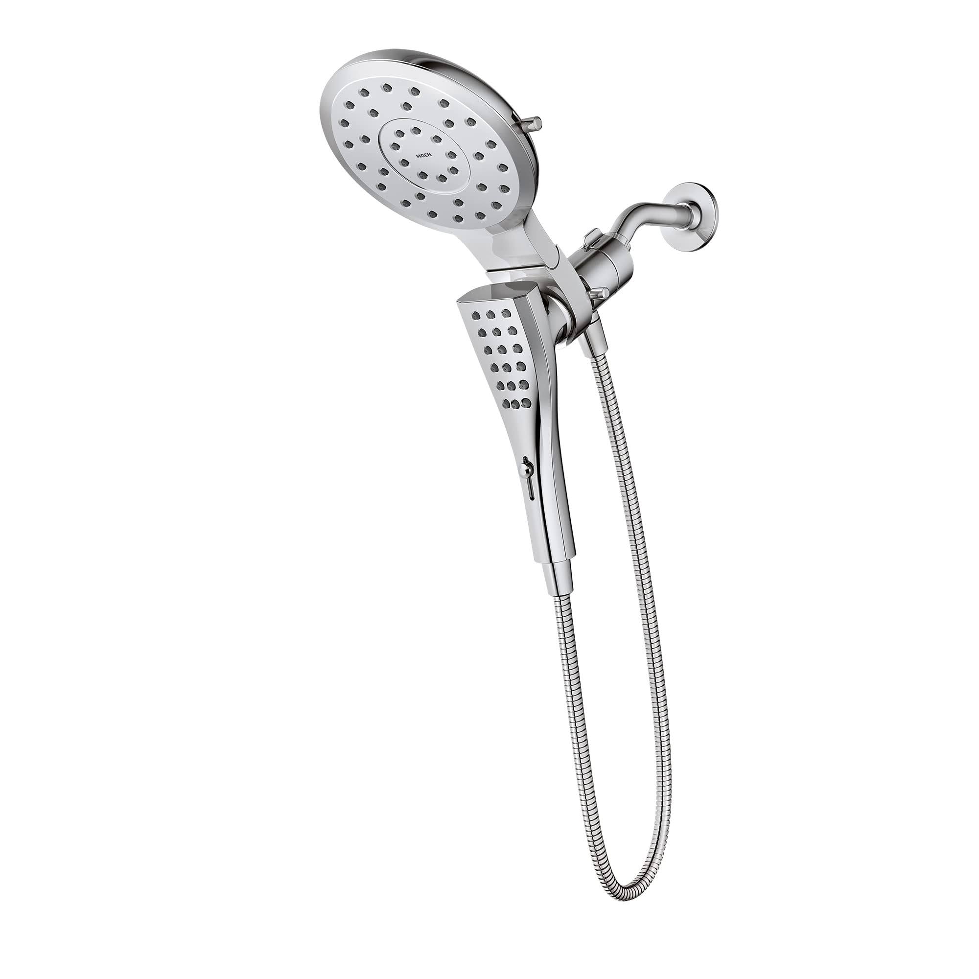 Moen 220C2 Eight-Function Rainshower + Handheld Shower Head, Chrome