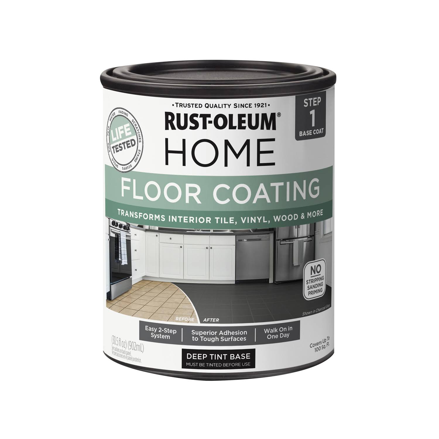 Rust-Oleum Home 1 qt. Deep Tint Base Interior Floor Coating