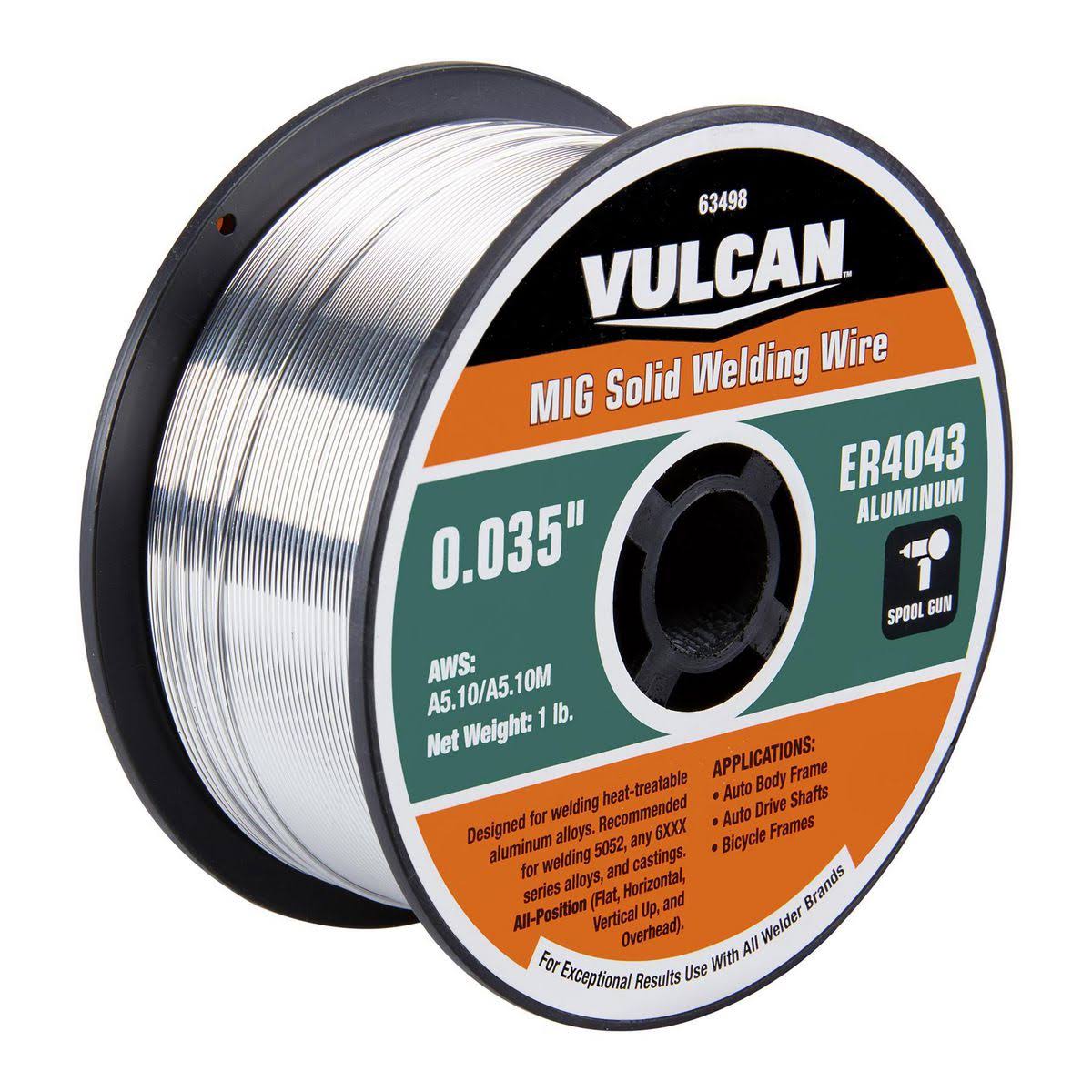 Vulcan 63498 0.035 in. ER4043 MIG Solid Welding Wire, 1 lb. Roll
