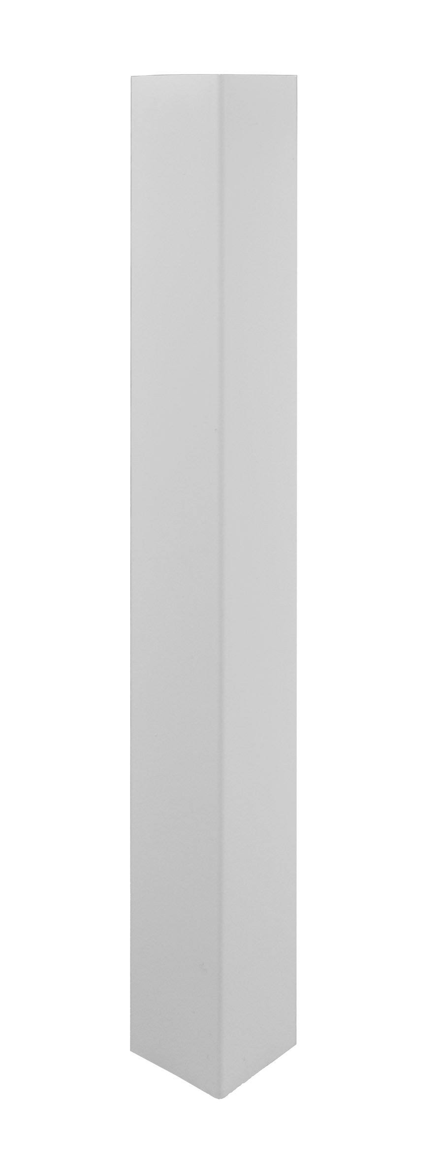 Weatherables 4 in. x 4 in. x 8 ft. White Vinyl Fence Blank Post