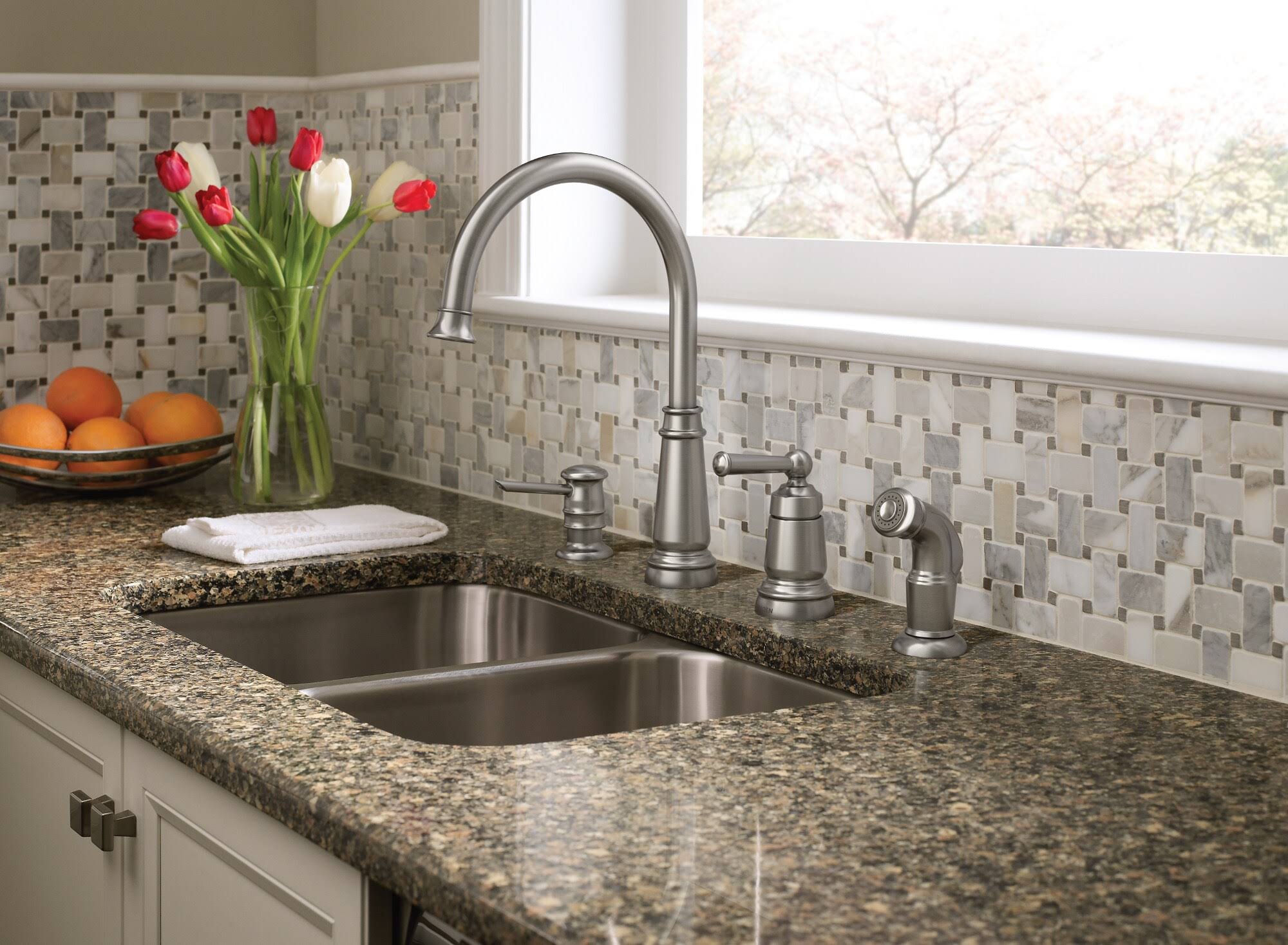 Moen 87042SRS- Edison One-Handle High Arc Kitchen Faucet, Spot Resist Stainless