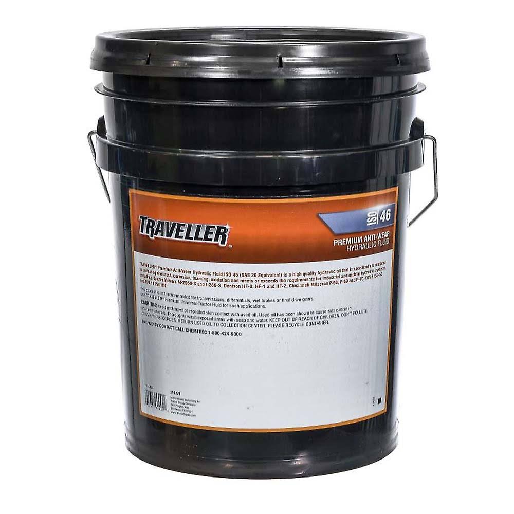 Traveller T806325 ISO 46 Premium Anti-wear Fluid Hydraulic Oil- 5 Gallon