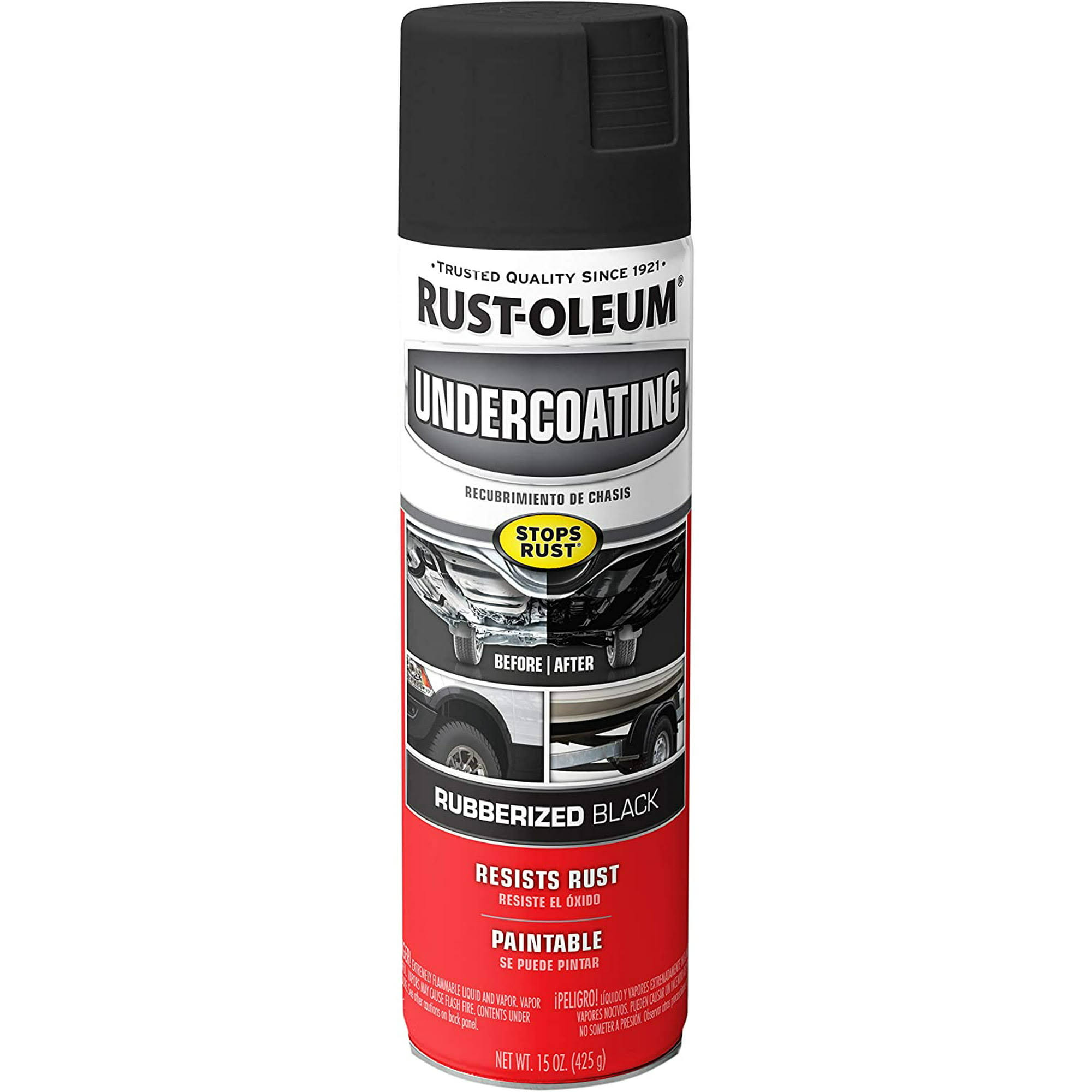Rust-Oleum 248656 Professional Grade Rubberized Undercoating Spray, 15