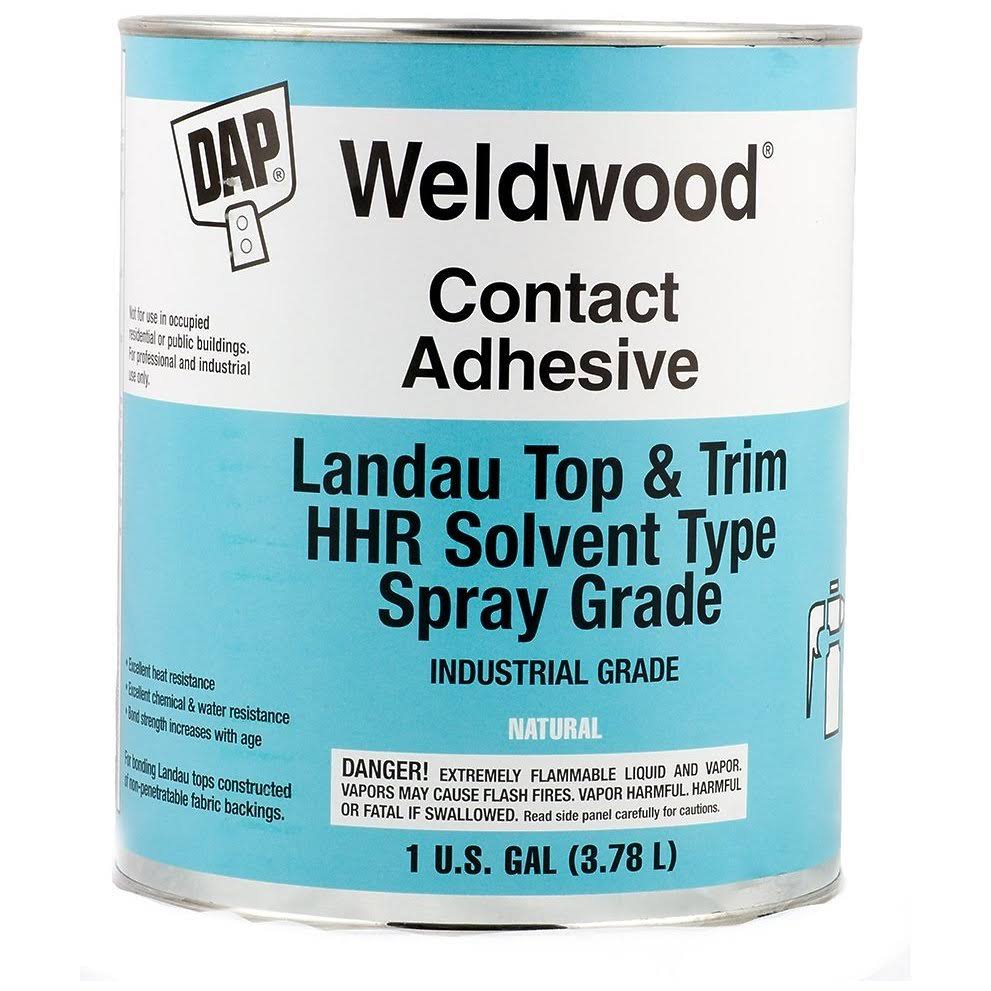 Dap Weldwood Contact Adhesive- Landau Top and Trim HHR Solvent Type Spray Grade 1 Gallon
