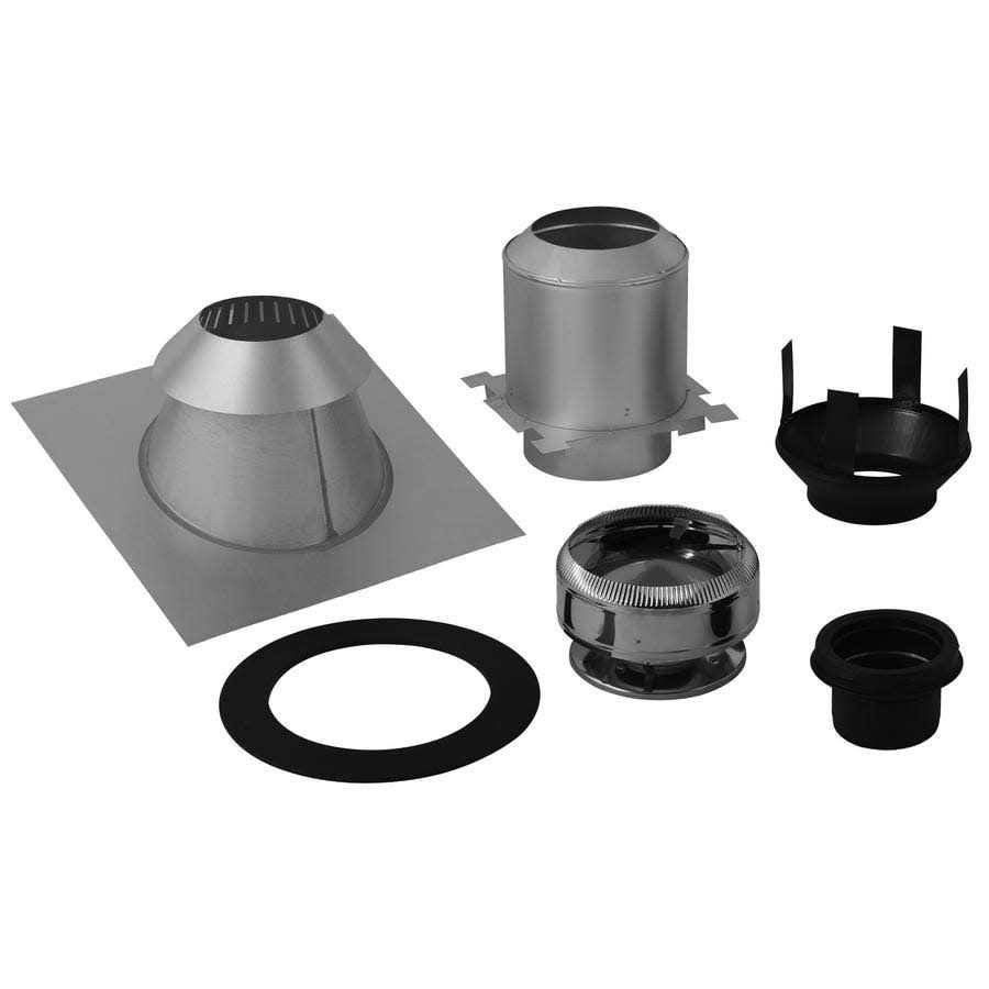 Supervent 5-Piece Chimney Pipe Accessory Kit for Ceiling Support