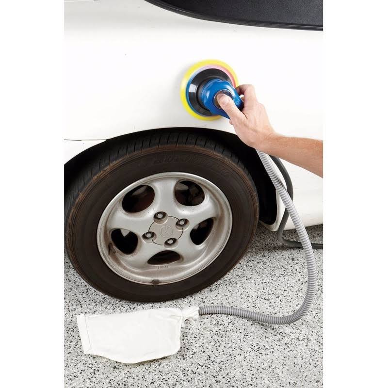 Central Pneumatic 6 in. Self-Vacuuming Orbital Palm Air Sander