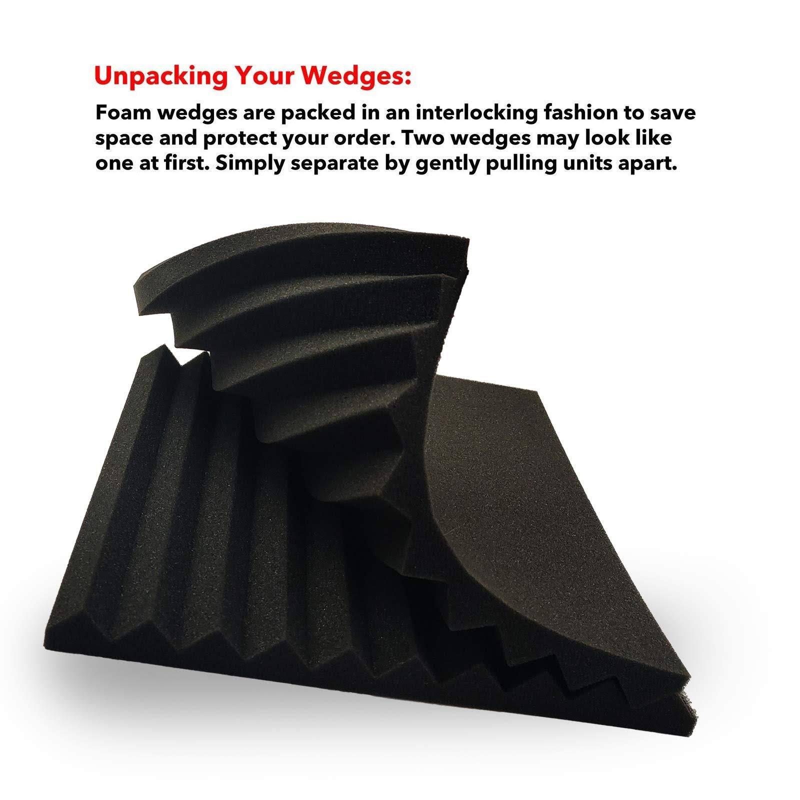 JBER 12 Pack Acoustic Foam Panels, 1