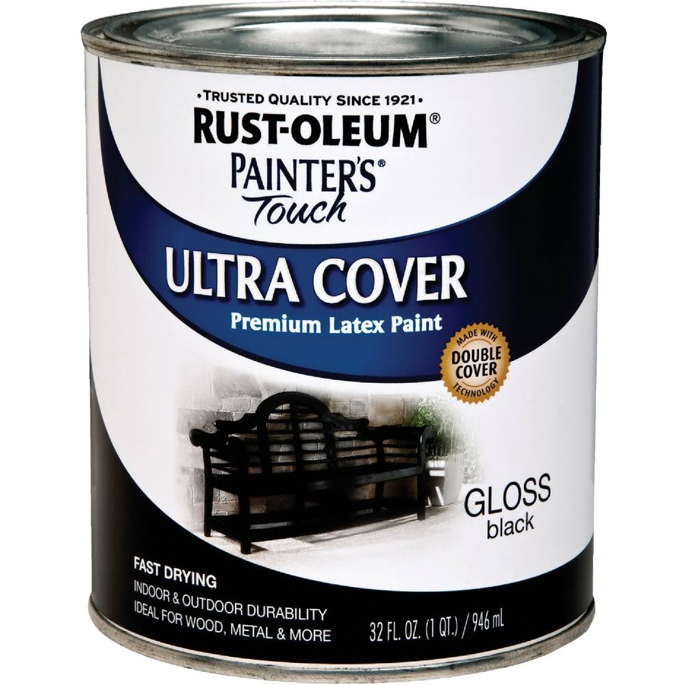 Rustoleum Multi-Purpose Gloss Brush-On Paint, Kona Brown- 1 qt canister