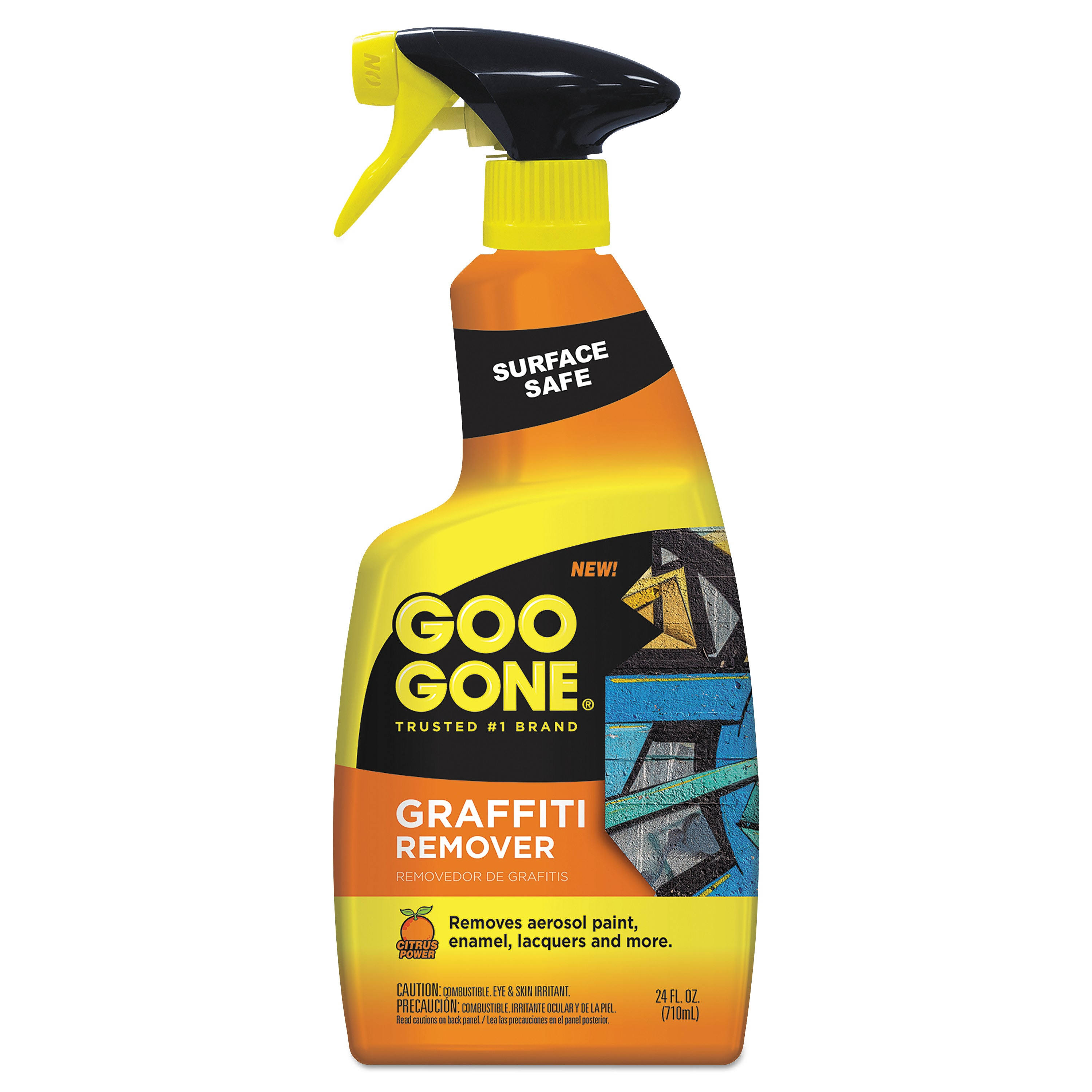 Goo Gone 2132 Graffiti Remover, 24 oz Spray Bottle, 4/Carton
