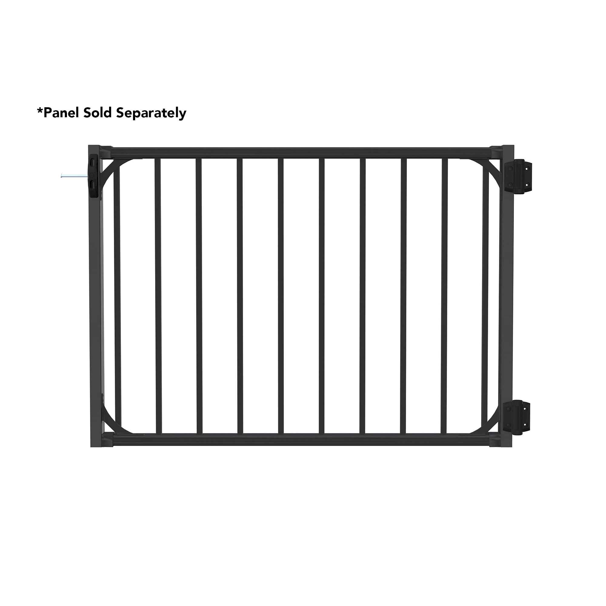 Deckorators 36 in. Textured Black Aluminum Rapid Rail Gate Kit 477675