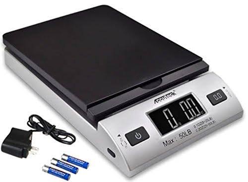 Accuteck All-in-1 Series W-8250-50bs A-pt 50 Digital Shipping Postal Scale with AC Adapter, Silver