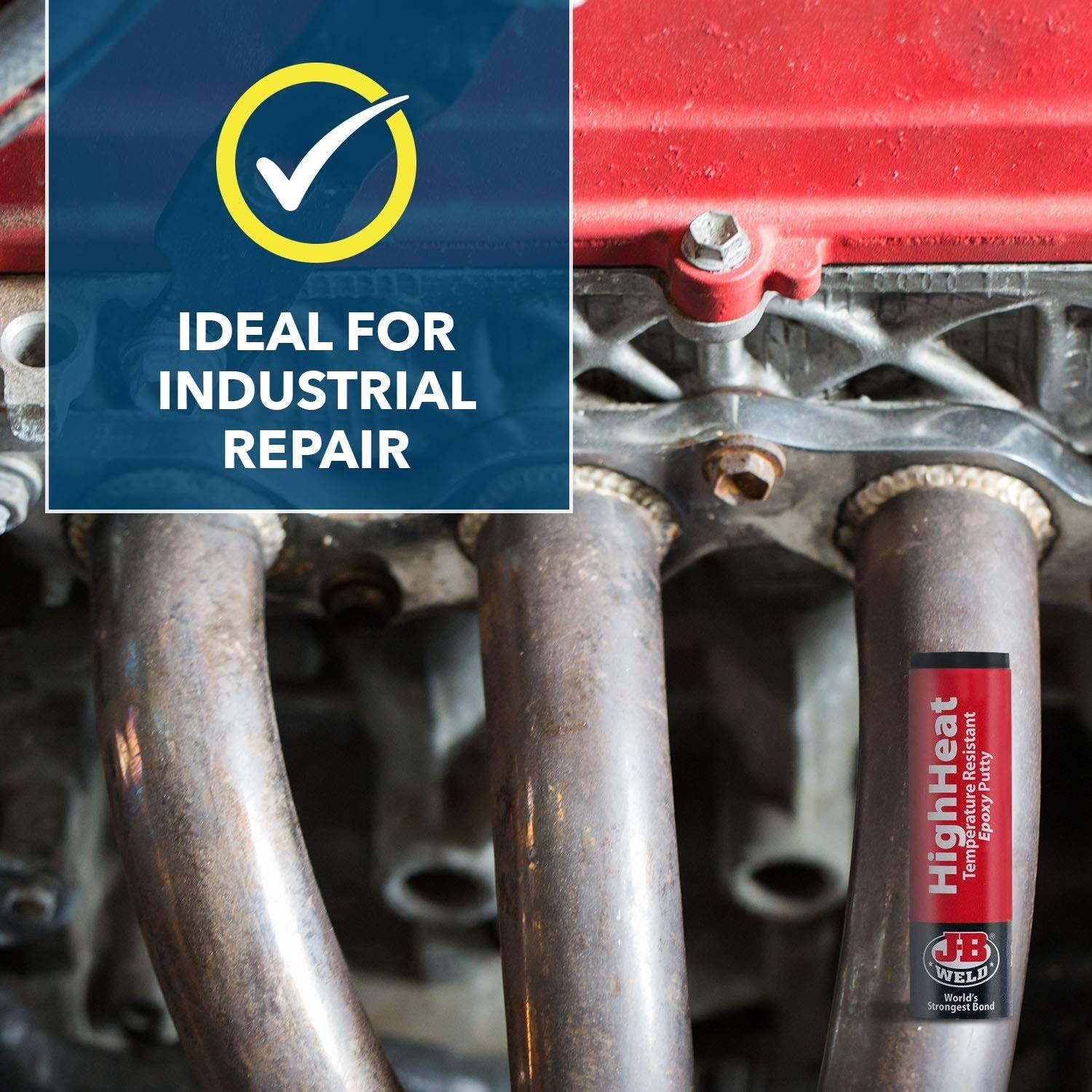 J-B Weld 8297 Epoxy Putty, High Heat, Gray, 2 oz.