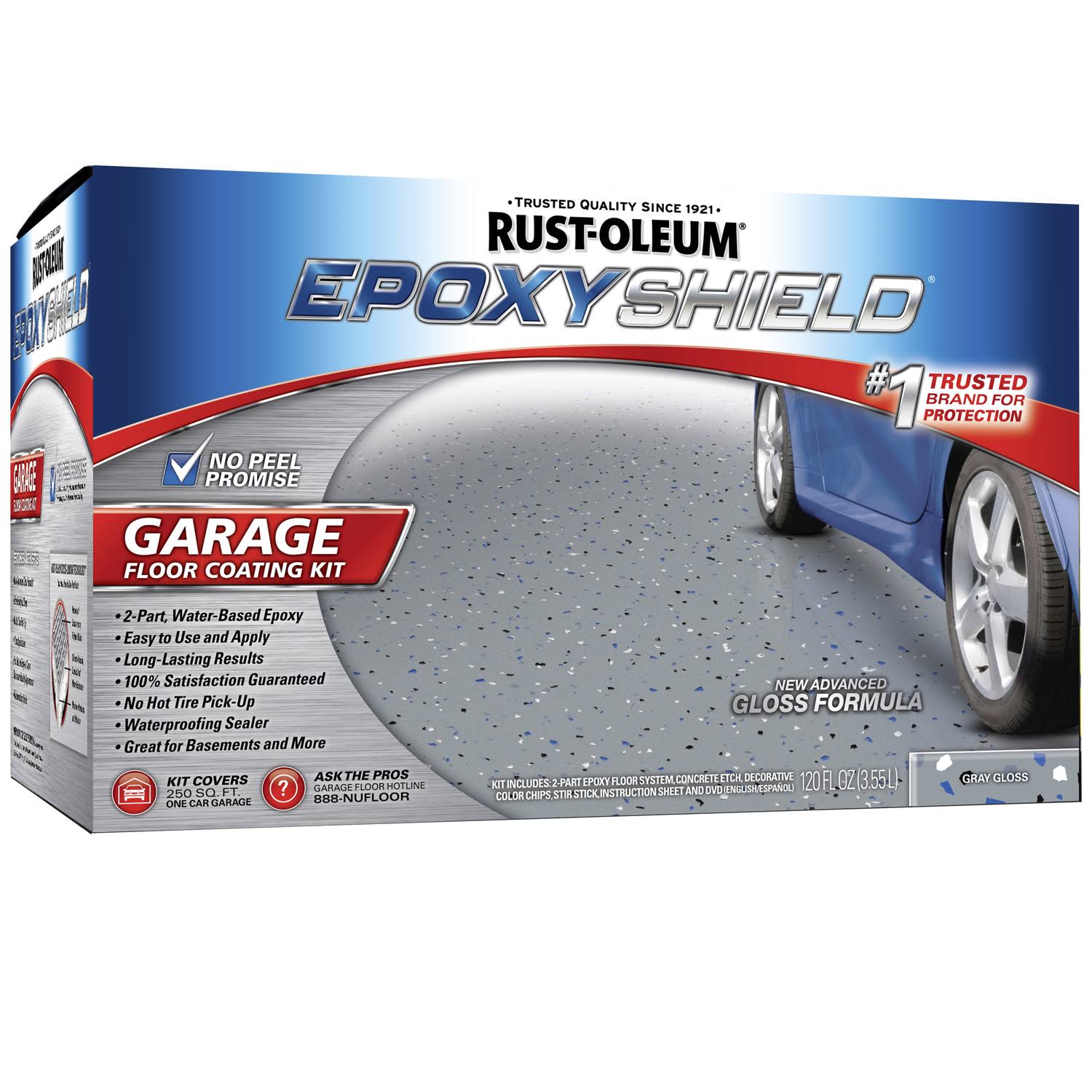 Rust-Oleum 251965 Garage Floor Kit, Gray