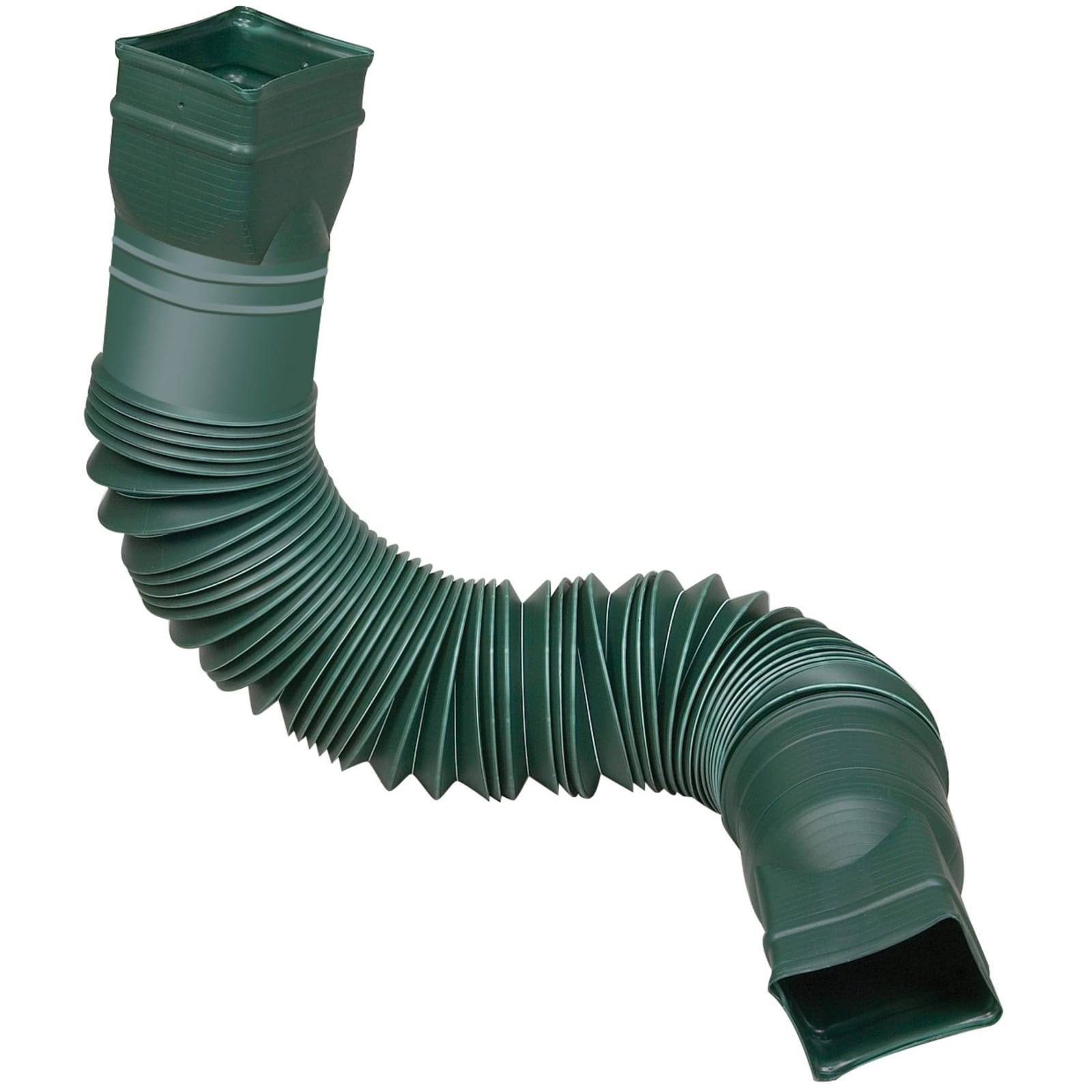 Flex A Spout Downspout Extension, Green