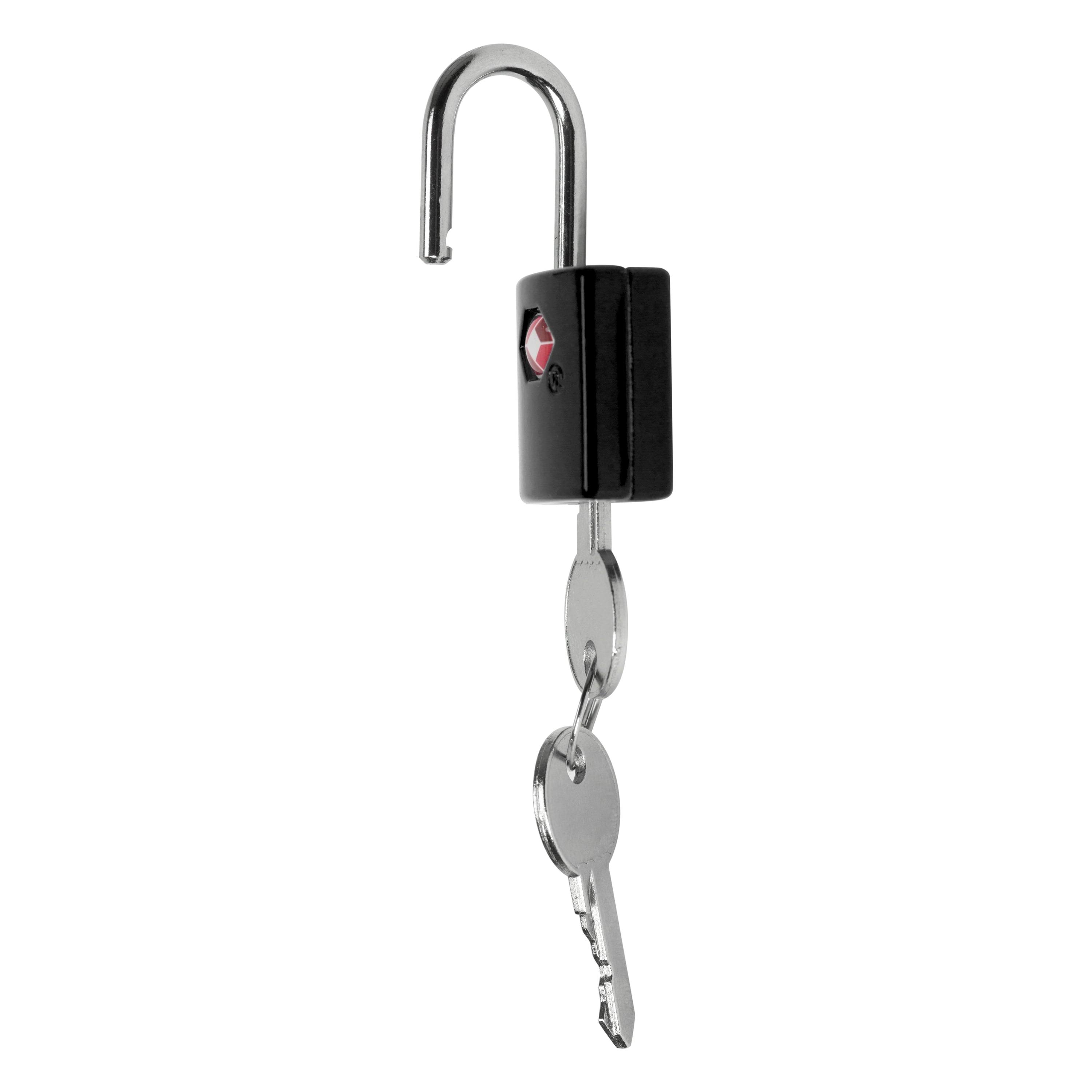 Protege Black Travel Lock with Keys- 2 ct