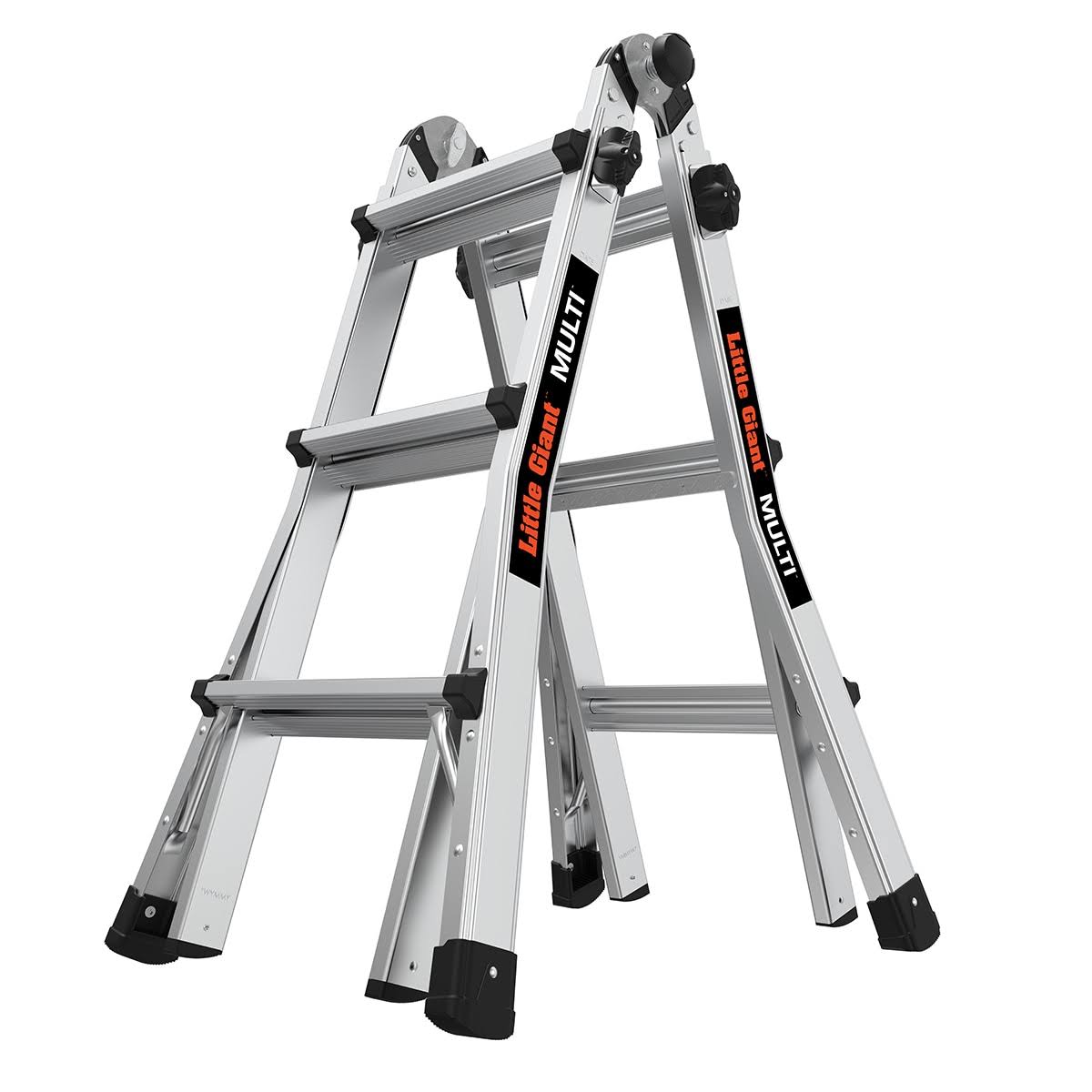 Little Giant Multi Aluminum 14.3-Ft Reach Type 1A- 300 lbs. Capacity Telescoping Multi-Position Ladder 16513-002