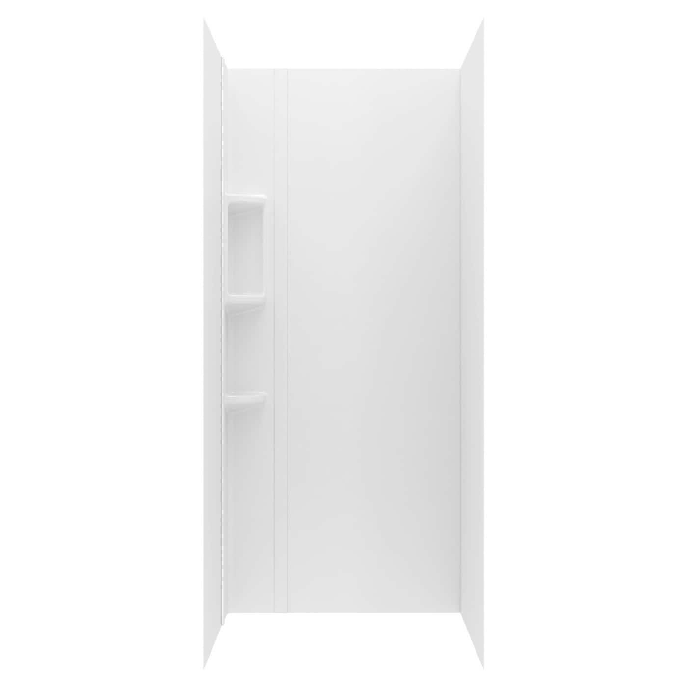 American Standard Mainstream 32-in x 72-in White 4-Piece Shower Panel Kit | 2950SWT32.011