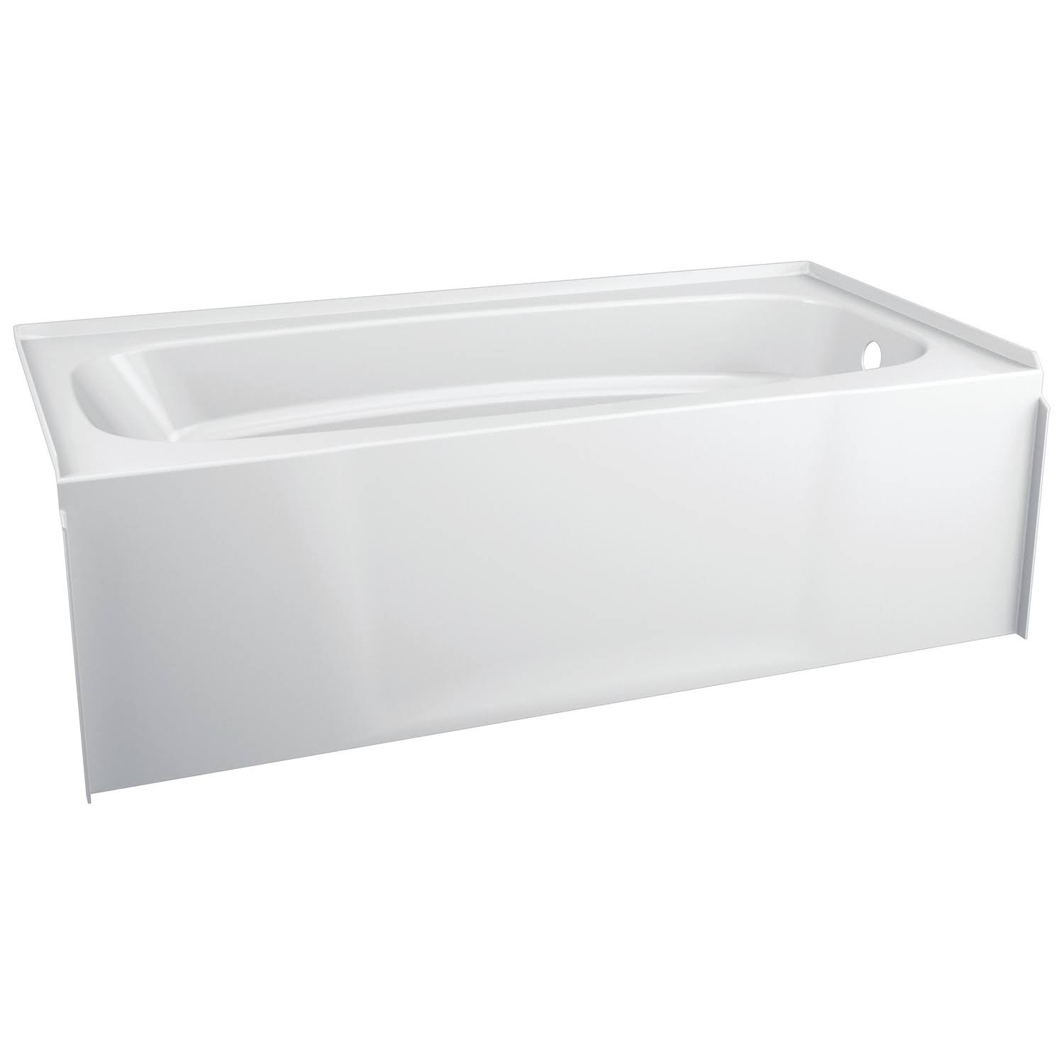 Delta Hycroft 18 in. H x 30 in. W x 60 in. L White Bathtub