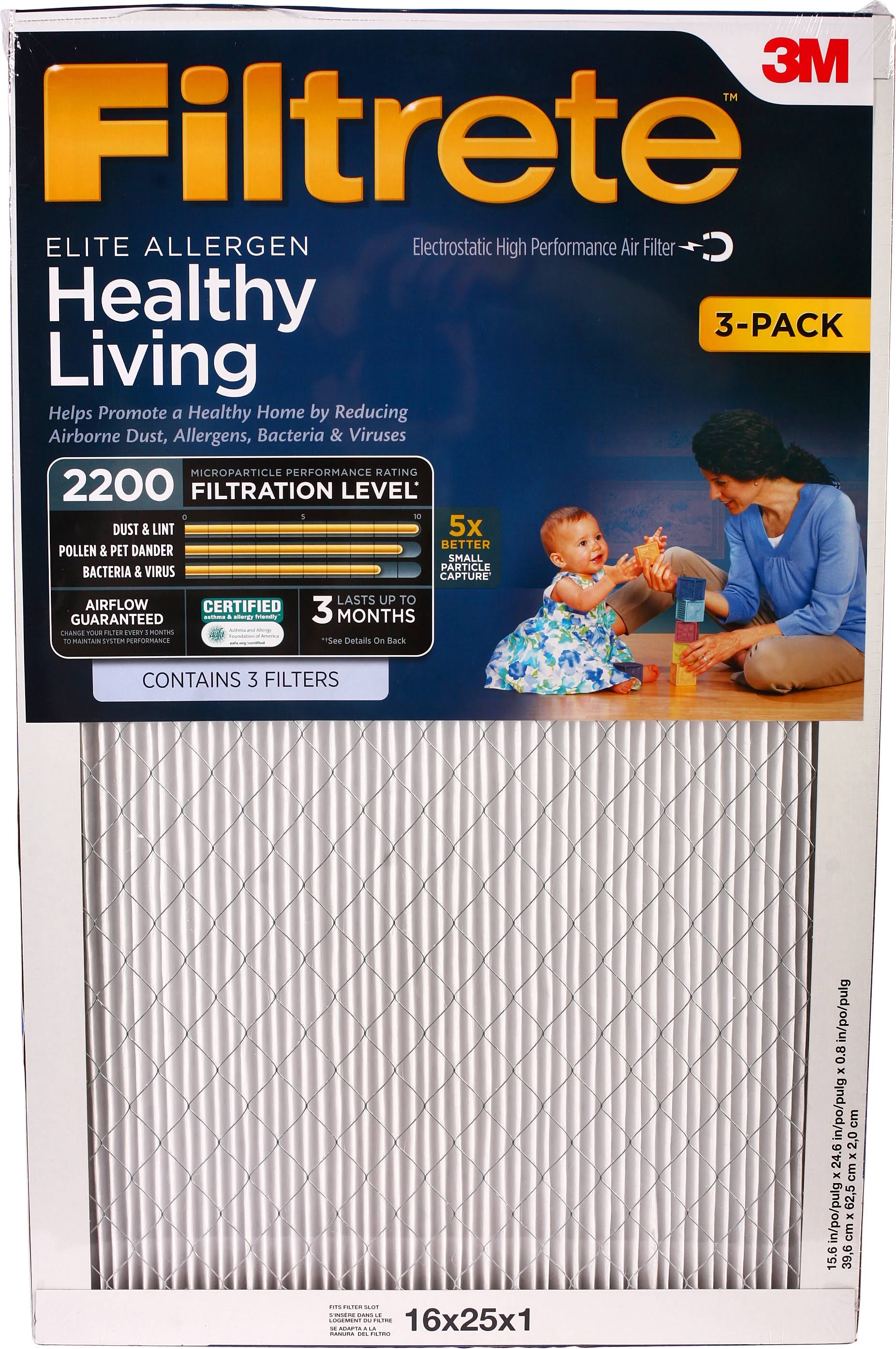 3M Filtrete Elite Allergen Healthy Living, 16