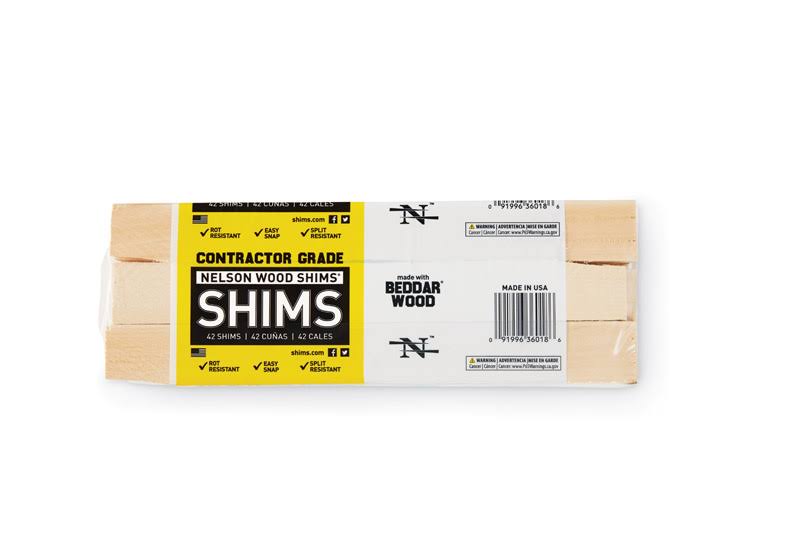 Nelson Wood Shims 12 in. Wood Shim