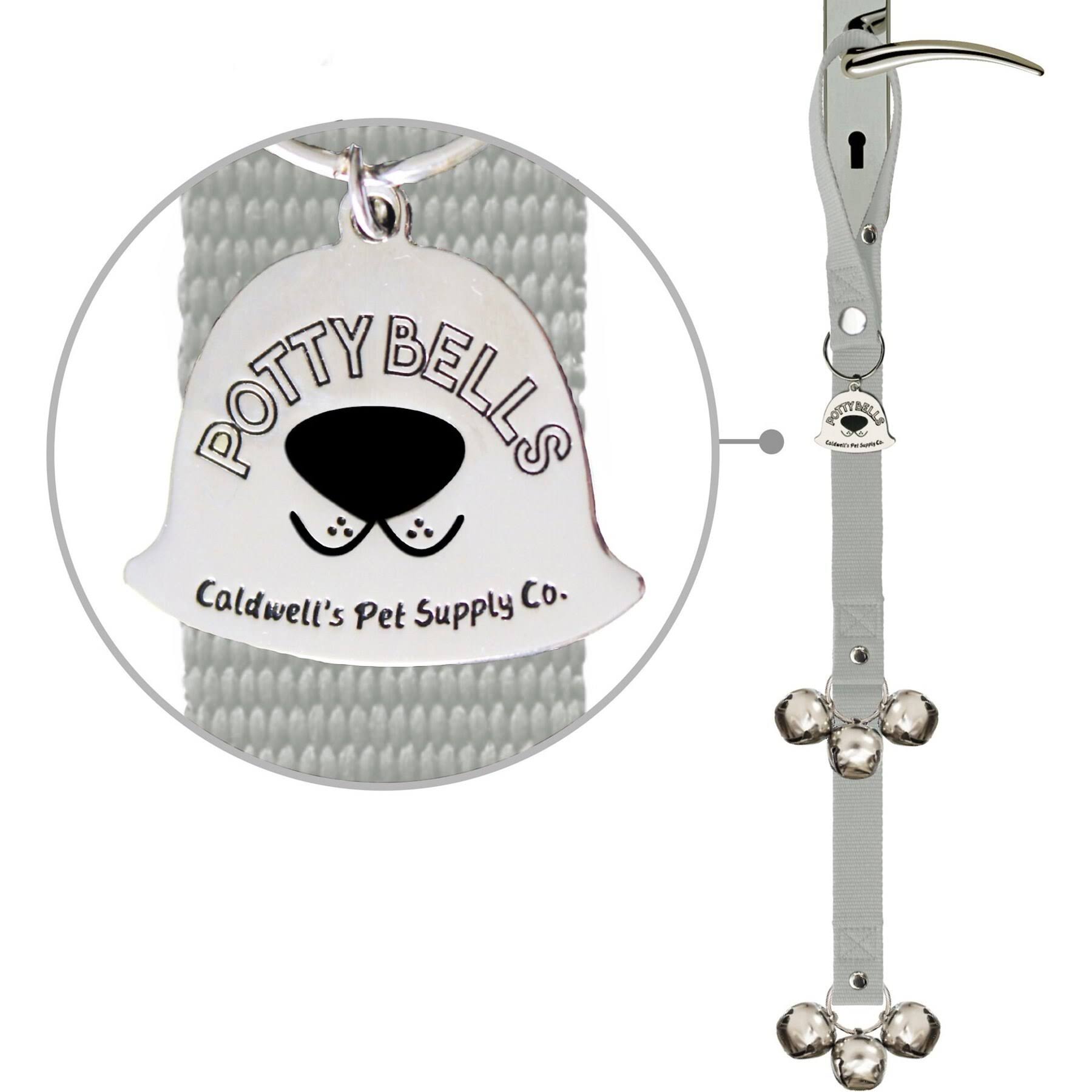 Caldwell's Potty Bells Original Dog Doorbell, Grey 125142