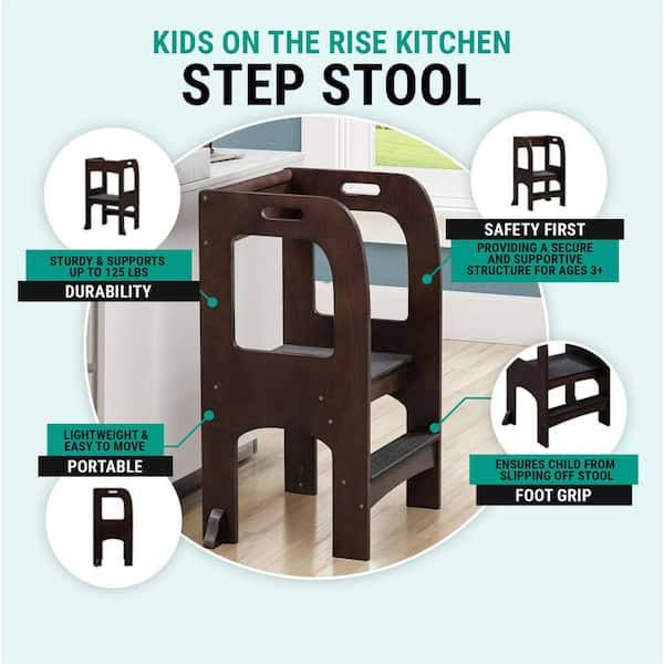 Kids on The Rise Kids Kitchen Step Stool by Naomi Home