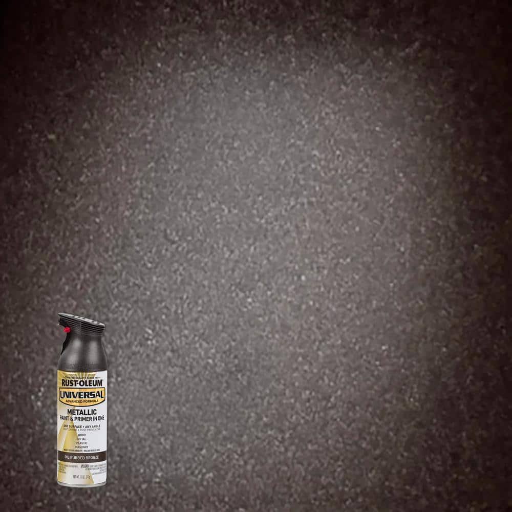 Rust-Oleum 249131-6PK Universal All Surface Metallic Spray Paint, 11 oz, Oil Rubbed Bronze, 6 Pack