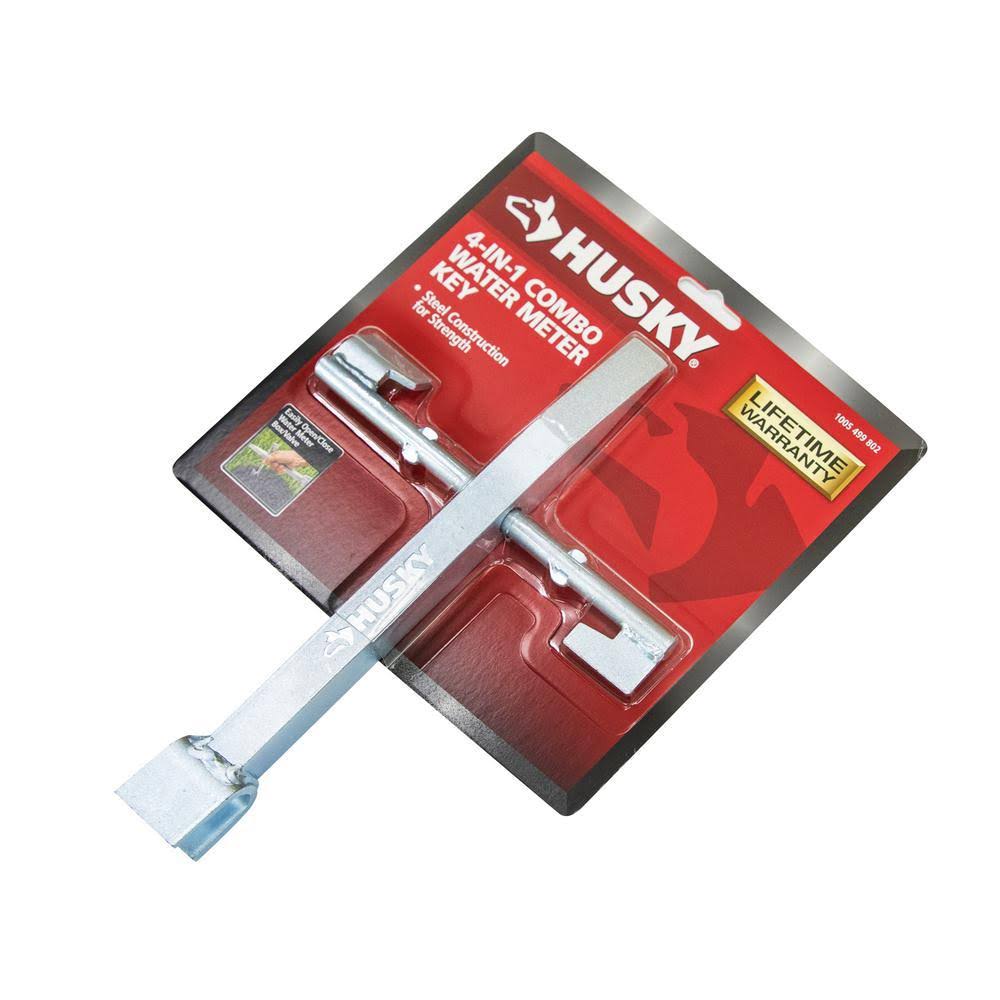 Husky 410-409-0111 4-in-1 Combination Water Meter Valve Tool