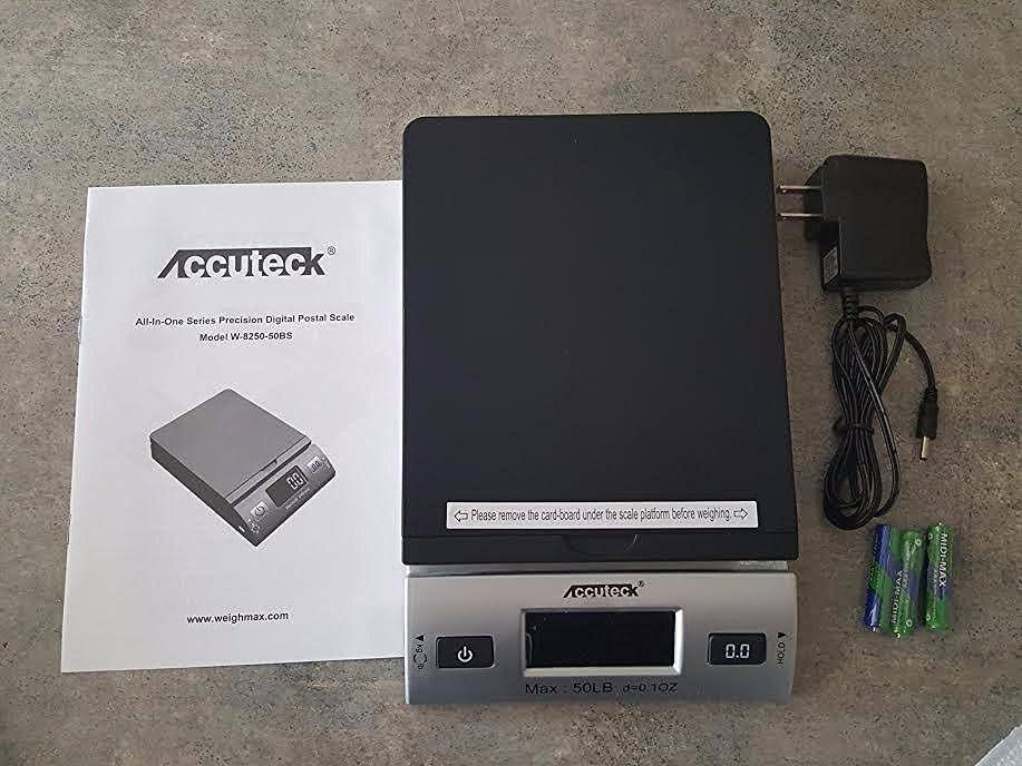 Accuteck All-in-1 Series W-8250-50bs A-pt 50 Digital with AC Adapter, Silver