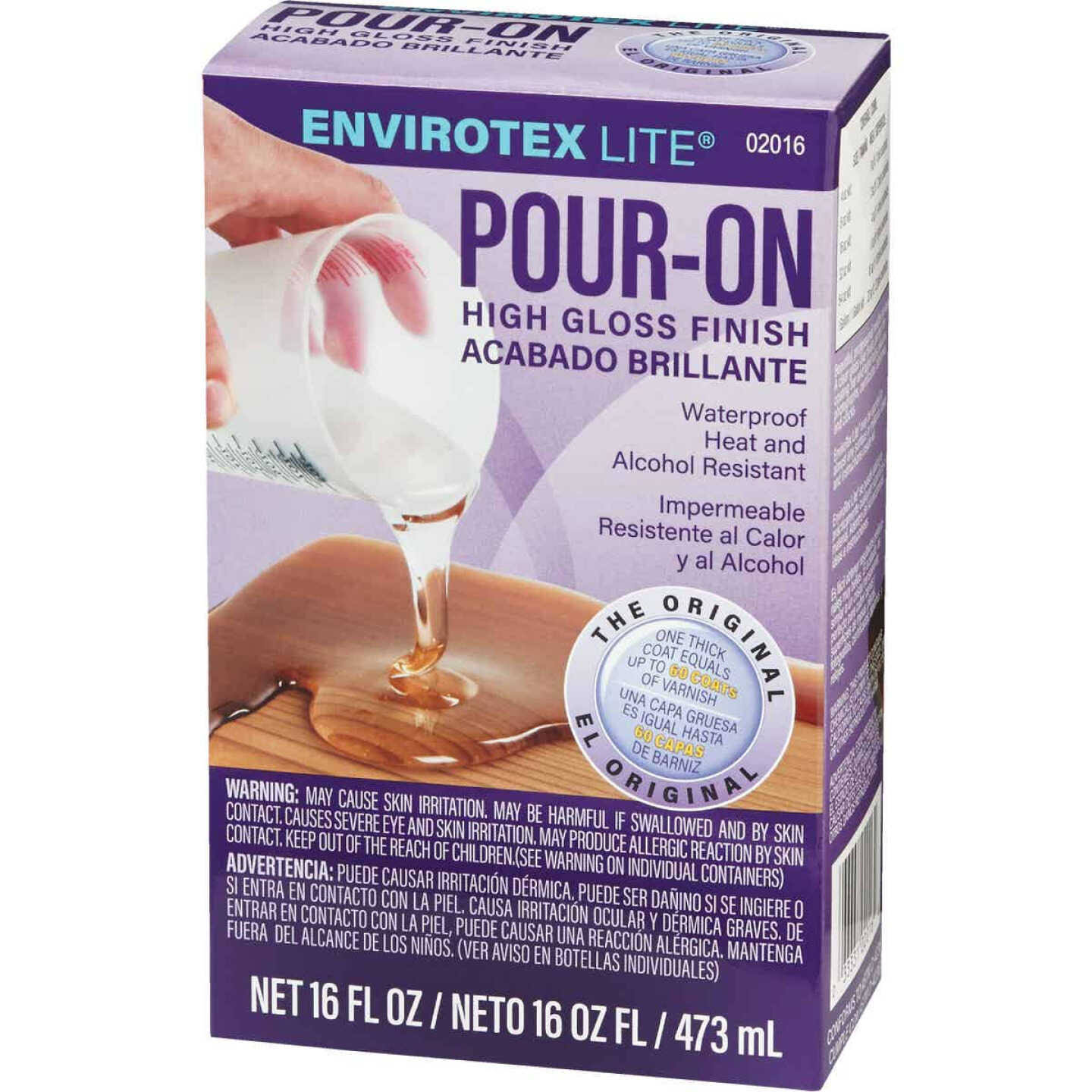 Envirotex Lite Pour-On 16 oz. High Gloss Finish