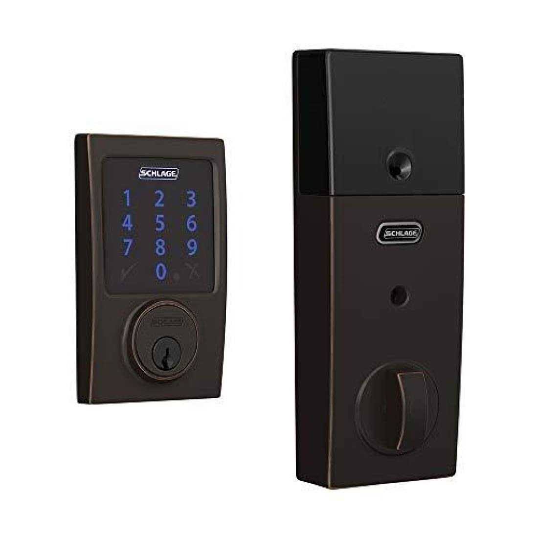 Schlage BE469NX-CEN Connect Century Touchscreen Electronic Deadbolt- Bronze
