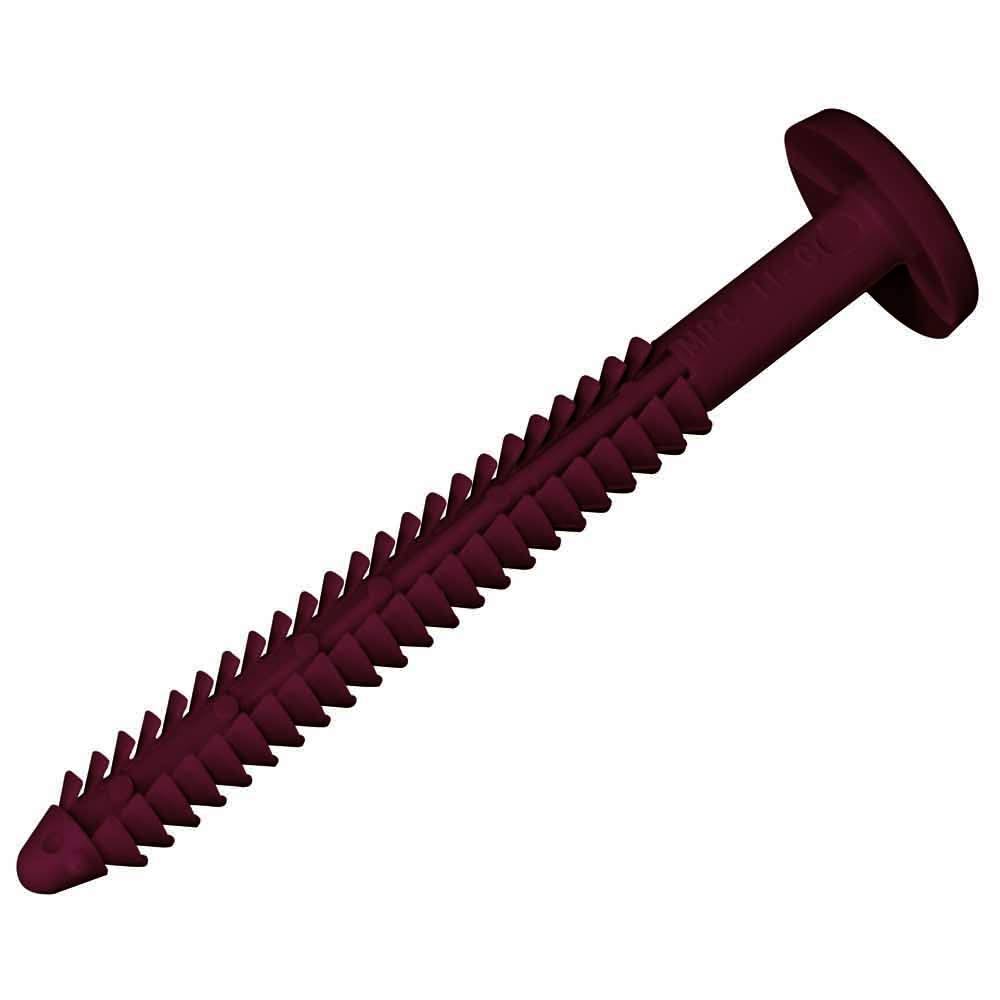 Mid America Vinyl Shutter Lok Fasteners (078 Wineberry Bag of 12)