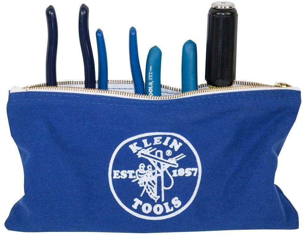 Klein Tools 5140 Canvas Zipper Bags- 4 Pack