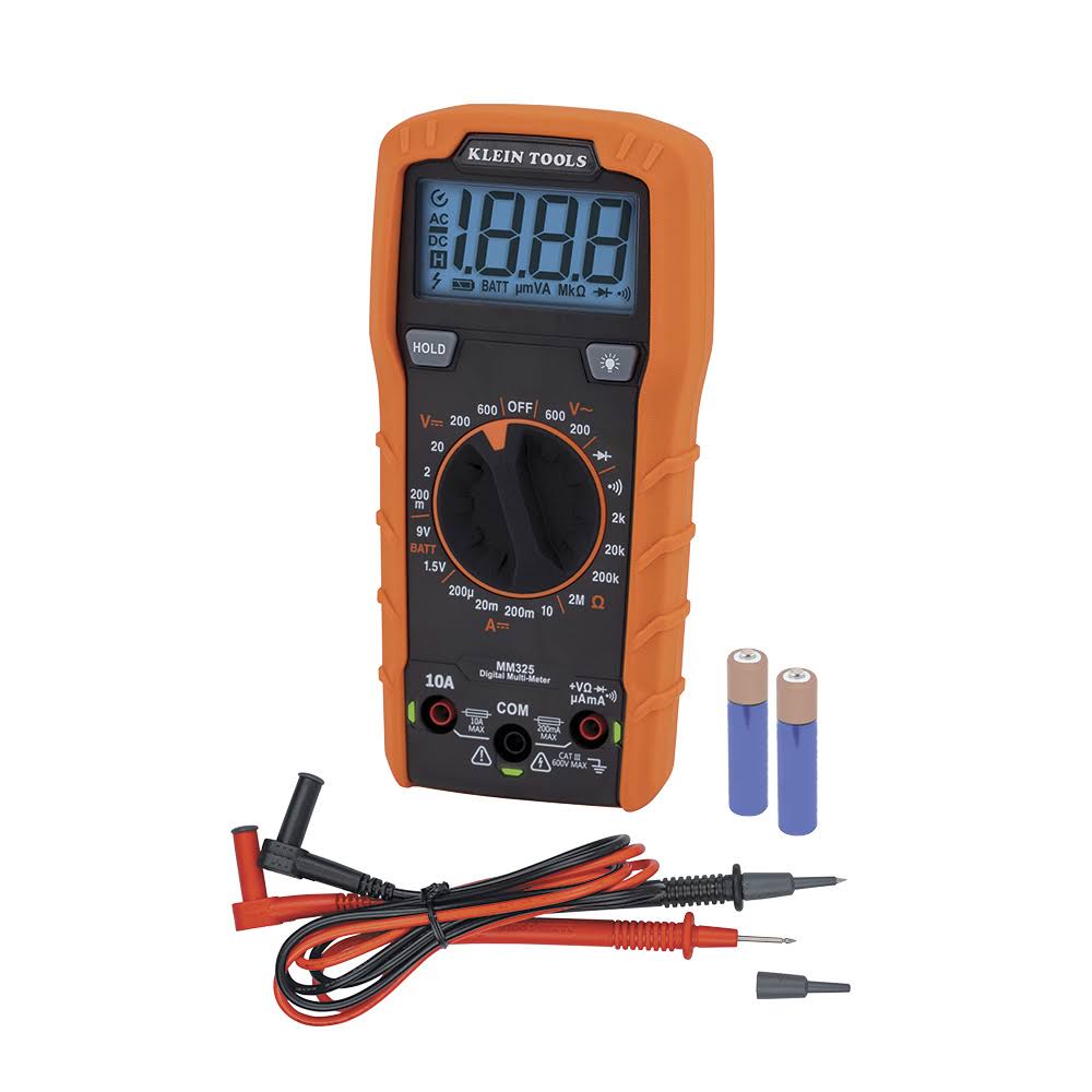 Klein Tools- MM325- Digital Multimeter, Manual-Ranging, 600V