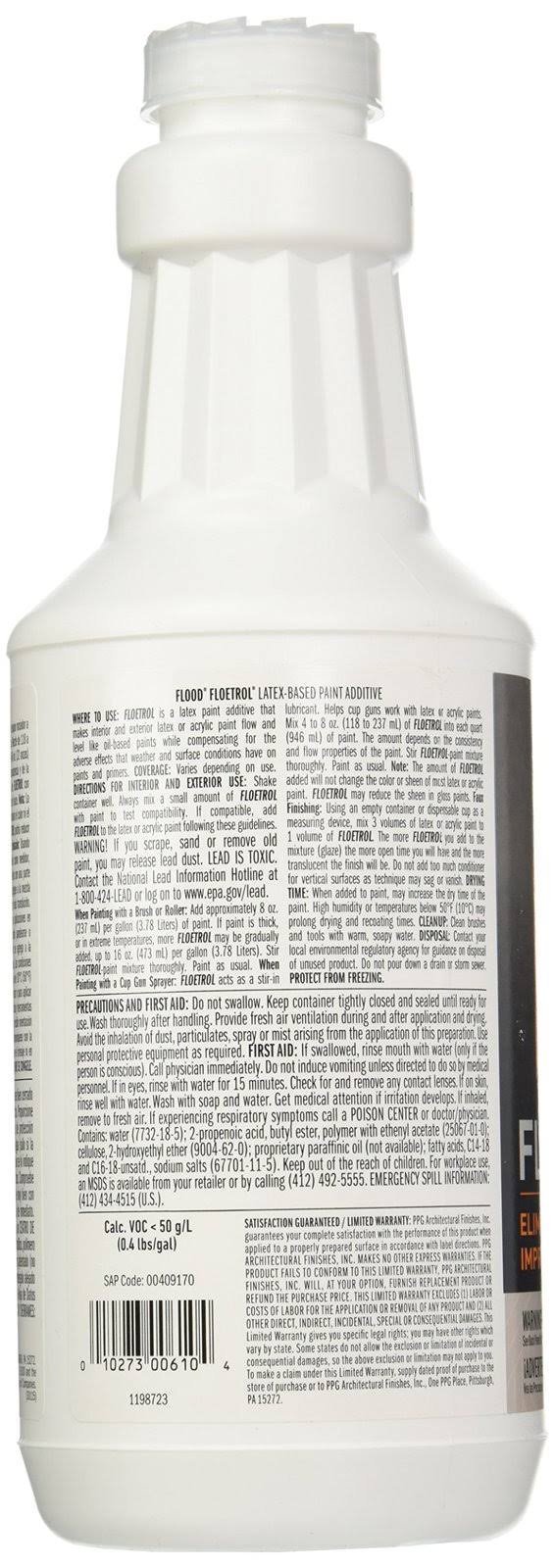 Flood Floetrol Latex Paint Performance Conditioner- 1 qt bottle